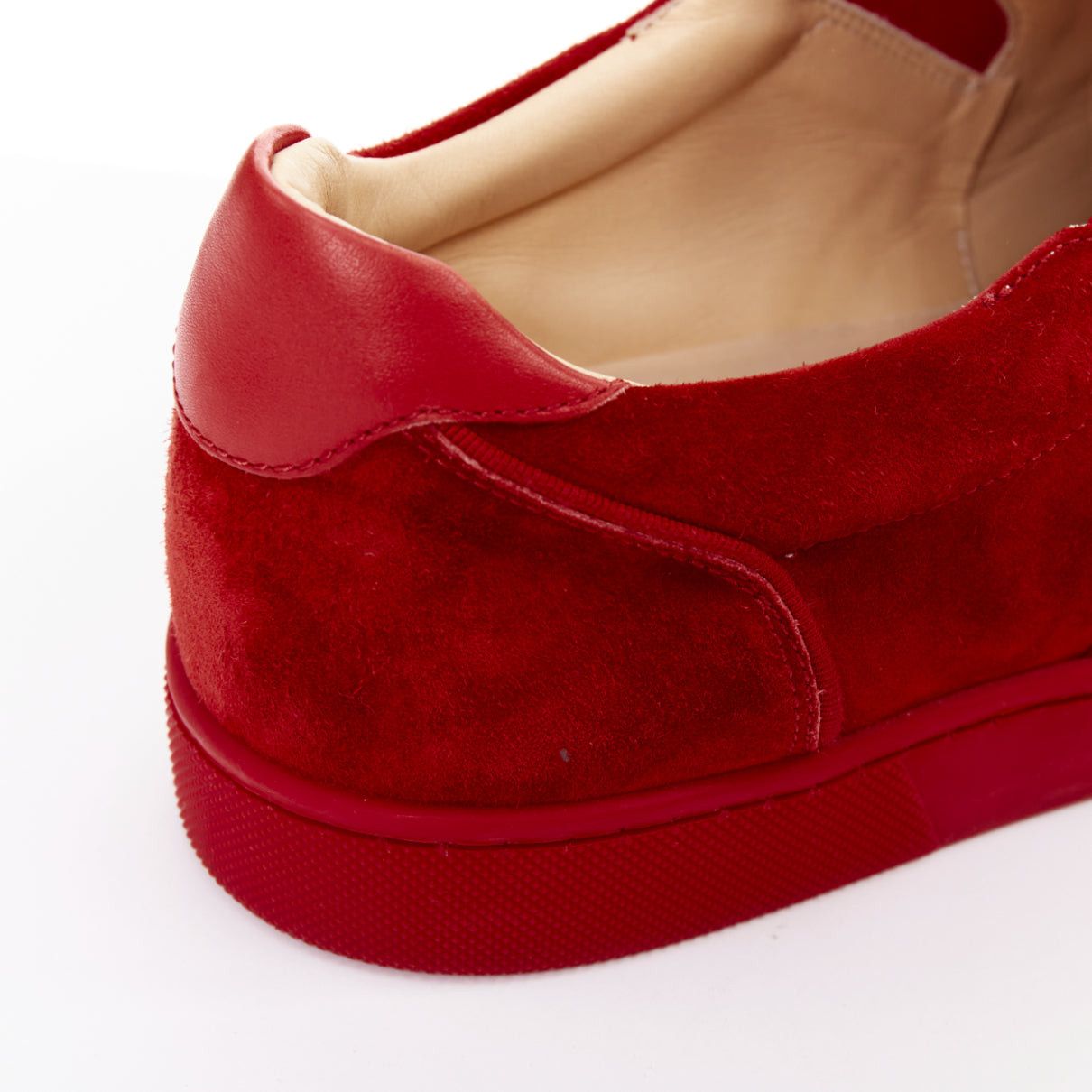 Christian Louboutin CHRISTIAN LOUBOUTIN Sailor Boat red suede degrade strass crystal low sneakers EU43 Size US 10 / EU 43 - 8 Thumbnail
