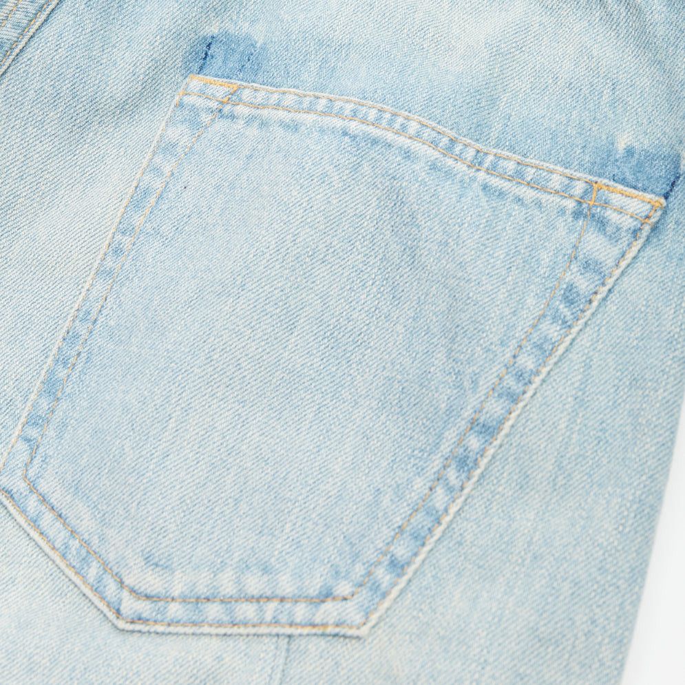 Junya Watanabe JUNYA WATANABE DENIM 2020 light blue white sequin embellished distressed mid rise jeans XS Size 26" / US 2 / IT 38 - 7 Thumbnail