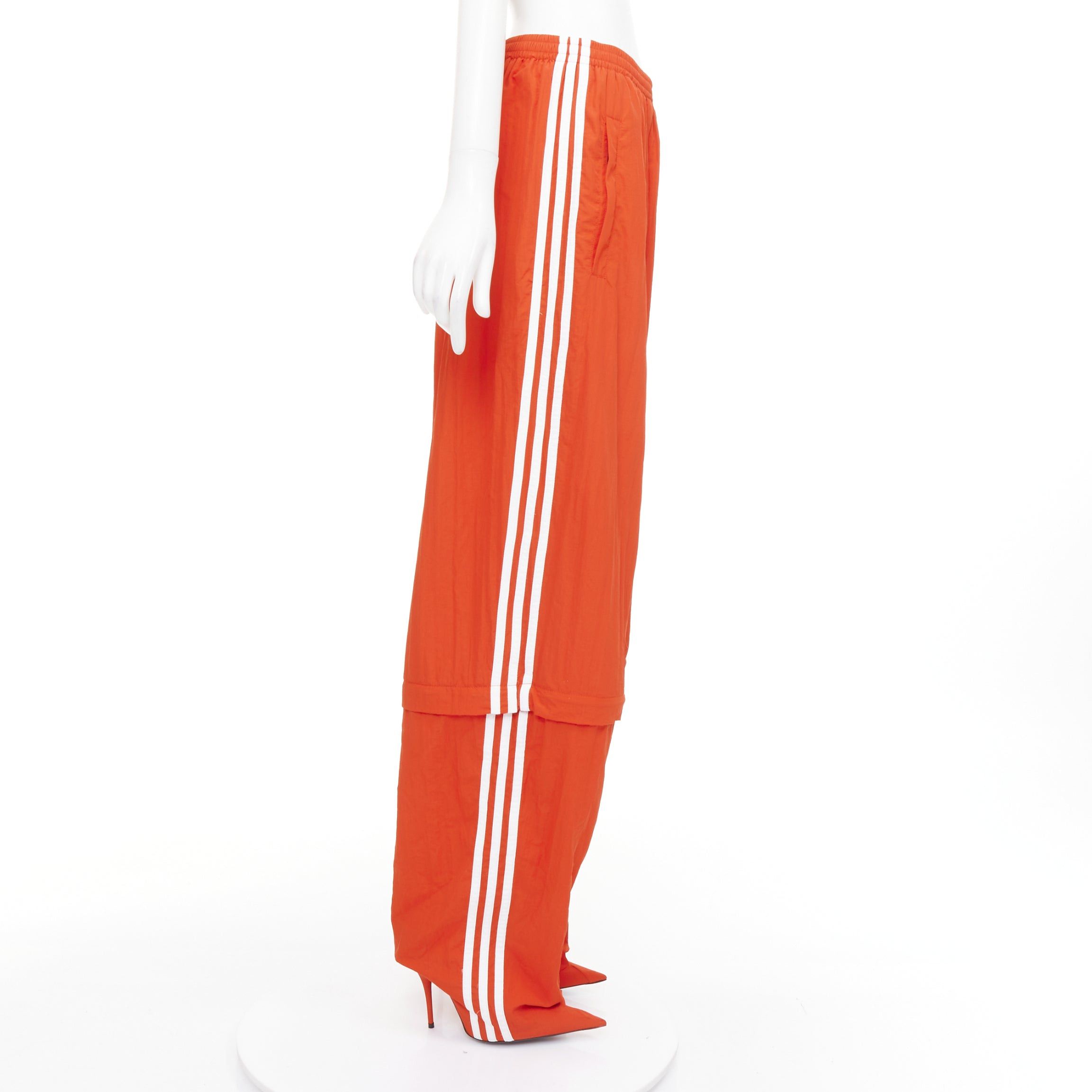 Balenciaga rare BALENCIAGA ADIDAS Demna 2022 Runway Pantashoe Jogginghose red track heels EU38 Size US 6 / IT 36 - 3 Thumbnail