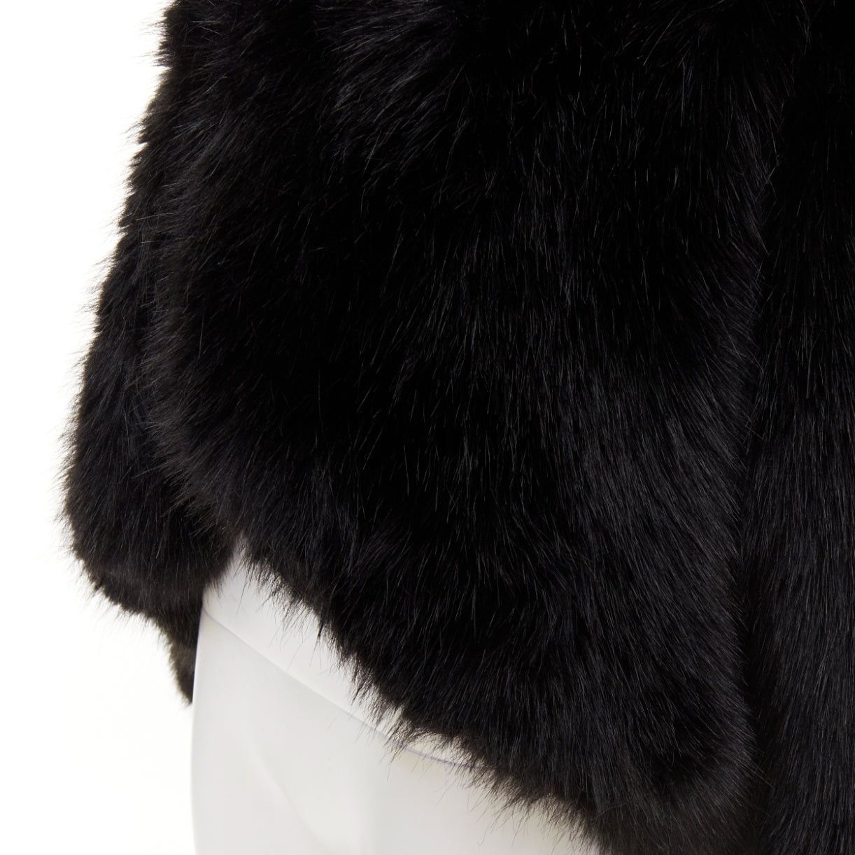 Alexandre Vauthier rare ALEXANDRE VAUTHIER COUTURE SS2023 Runway black faux fur oversized cocoon coat Size L / US 10 / IT 46 - 9 Thumbnail