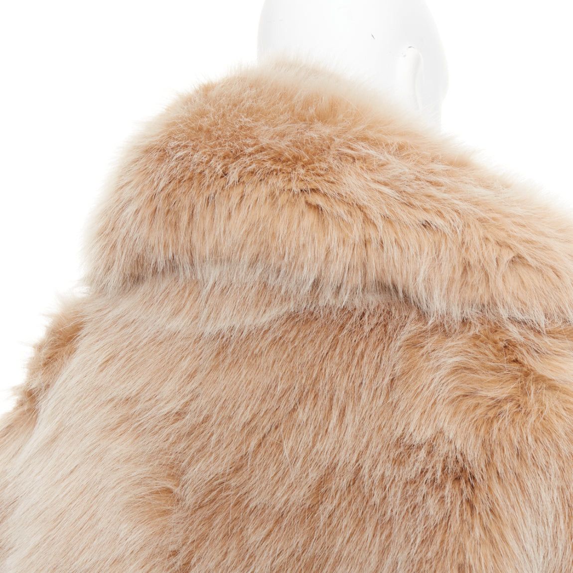 Alexandre Vauthier rare ALEXANDRE VAUTHIER SS2023 beige brown faux fur exaggerated oversized shawl collar coat Size XL / US 12-14 / IT 48-50 - 7 Thumbnail