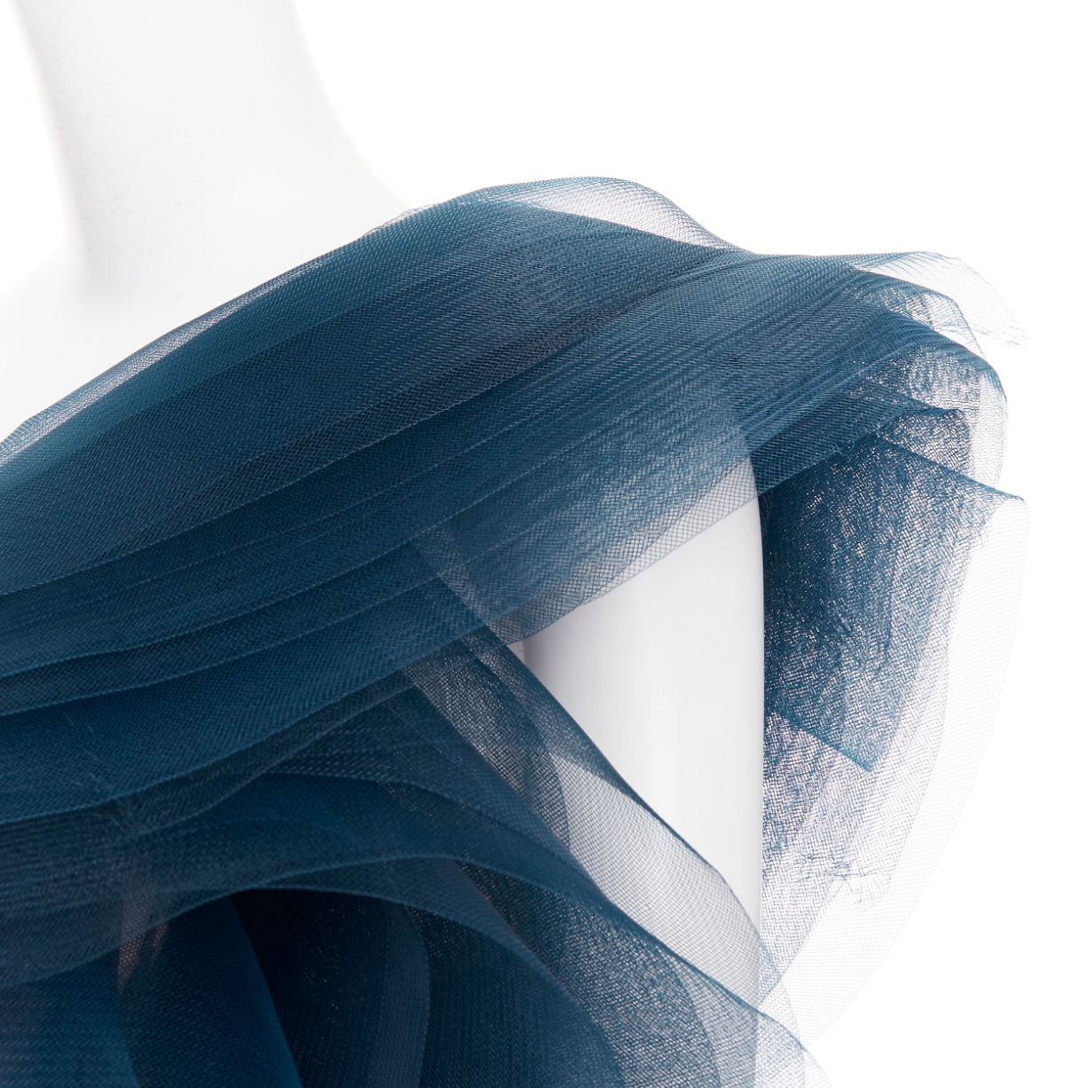 Alexandre Vauthier rare ALEXANDRE VAUTHIER COUTURE SS2014 Runway teal blue voluminous structured tulle ruffle mini dress Size S / US 4 / IT 40 - 7 Thumbnail