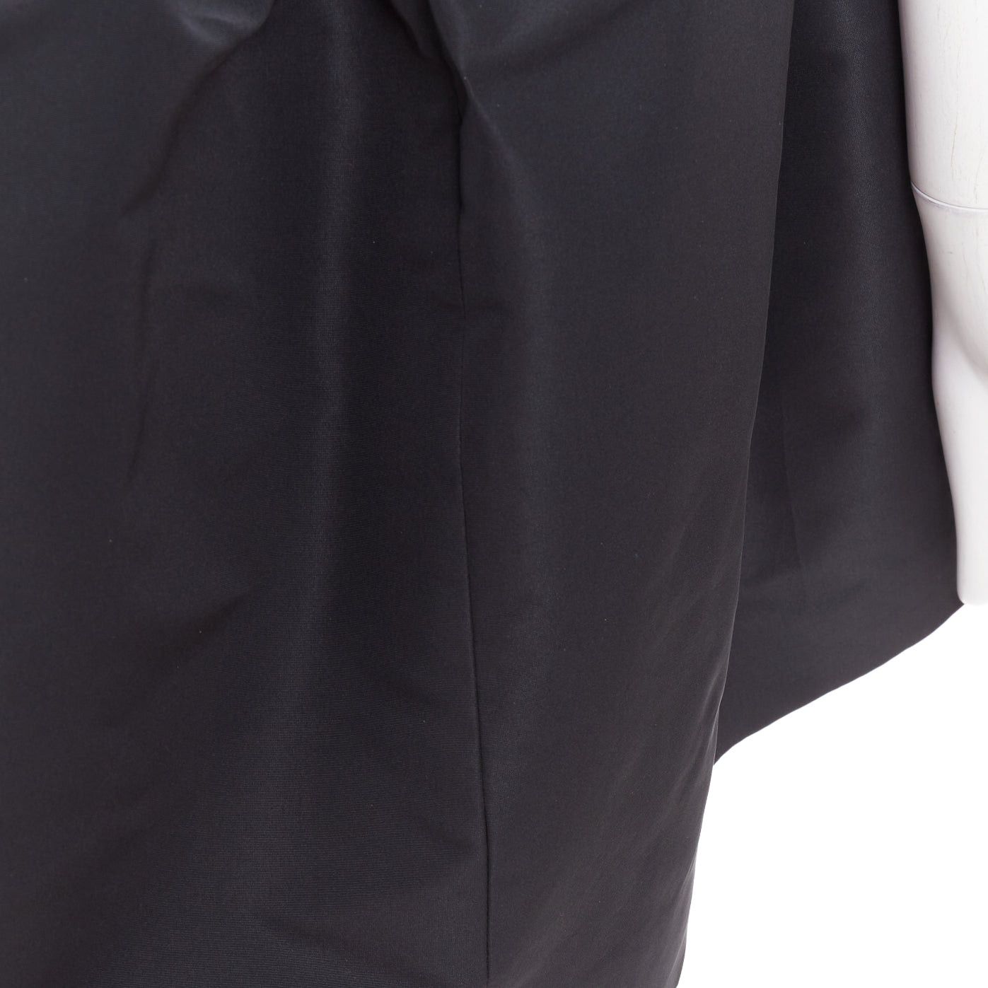 Alexandre Vauthier ALEXANDRE VAUTHIER black crystal strass bust flared taffeta babydoll dress Size S / US 4 / IT 40 - 9 Thumbnail