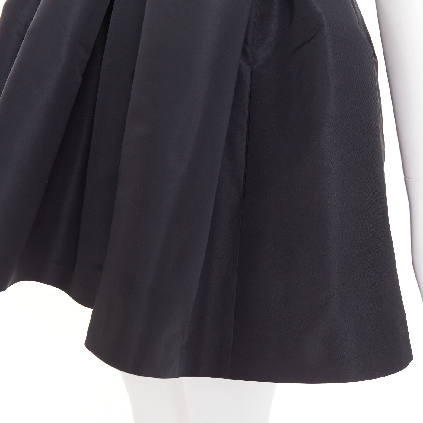 Alexandre Vauthier ALEXANDRE VAUTHIER black crystal strass bust flared taffeta babydoll dress Size S / US 4 / IT 40 - 7 Thumbnail