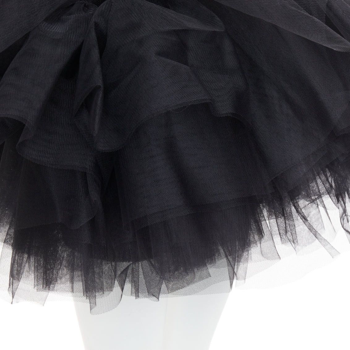 Alexandre Vauthier ALEXANDRE VAUTHIER black sequin sweetheart ballerina tulle skirt mini dress Size S / US 4 / IT 40 - 7 Thumbnail