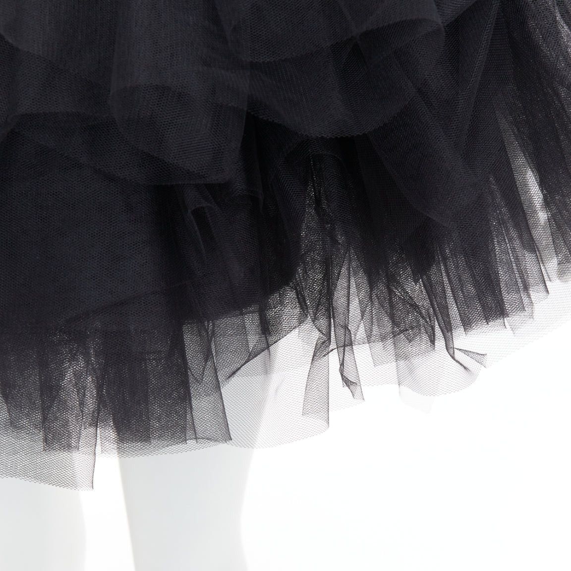 Alexandre Vauthier ALEXANDRE VAUTHIER black sequin sweetheart ballerina tulle skirt mini dress Size S / US 4 / IT 40 - 8 Thumbnail