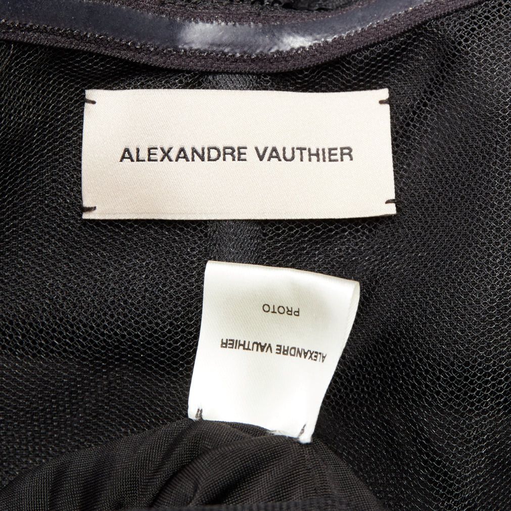 Alexandre Vauthier ALEXANDRE VAUTHIER black sequin sweetheart ballerina tulle skirt mini dress Size S / US 4 / IT 40 - 10 Thumbnail