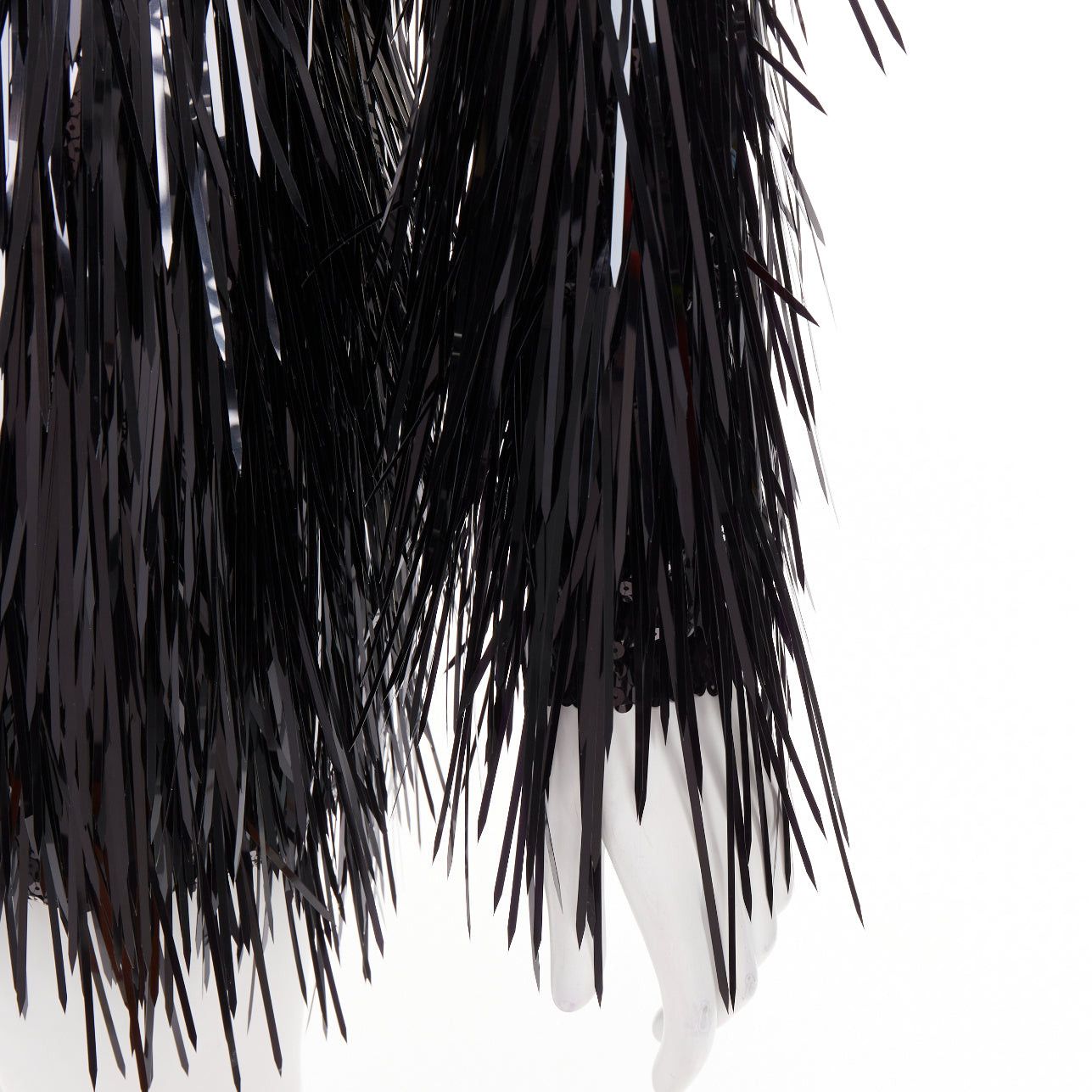 Alexandre Vauthier ALEXANDRE VAUTHIER COUTURE AW2022 Runway black long paillette sequinned sheer yoke dress Size S / US 4 / IT 40 - 8 Thumbnail