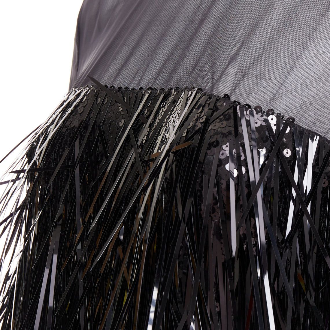 Alexandre Vauthier ALEXANDRE VAUTHIER COUTURE AW2022 Runway black long paillette sequinned sheer yoke dress Size S / US 4 / IT 40 - 2 Thumbnail