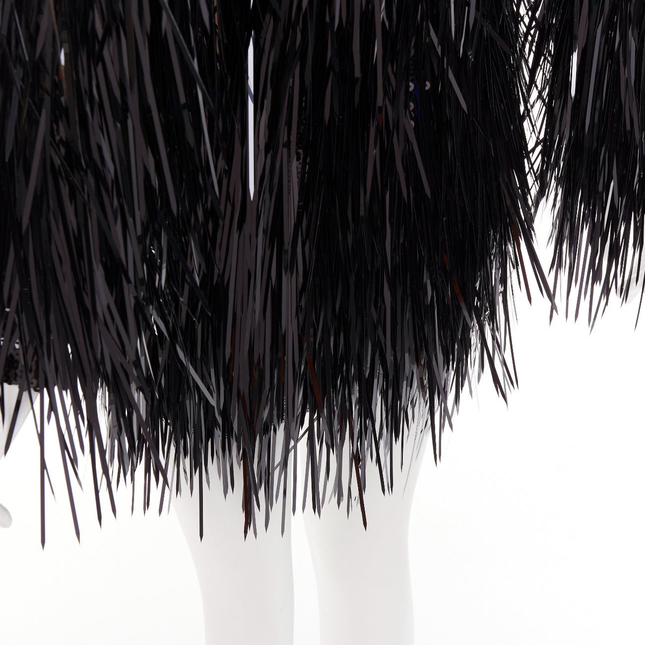Alexandre Vauthier ALEXANDRE VAUTHIER COUTURE AW2022 Runway black long paillette sequinned sheer yoke dress Size S / US 4 / IT 40 - 10 Thumbnail