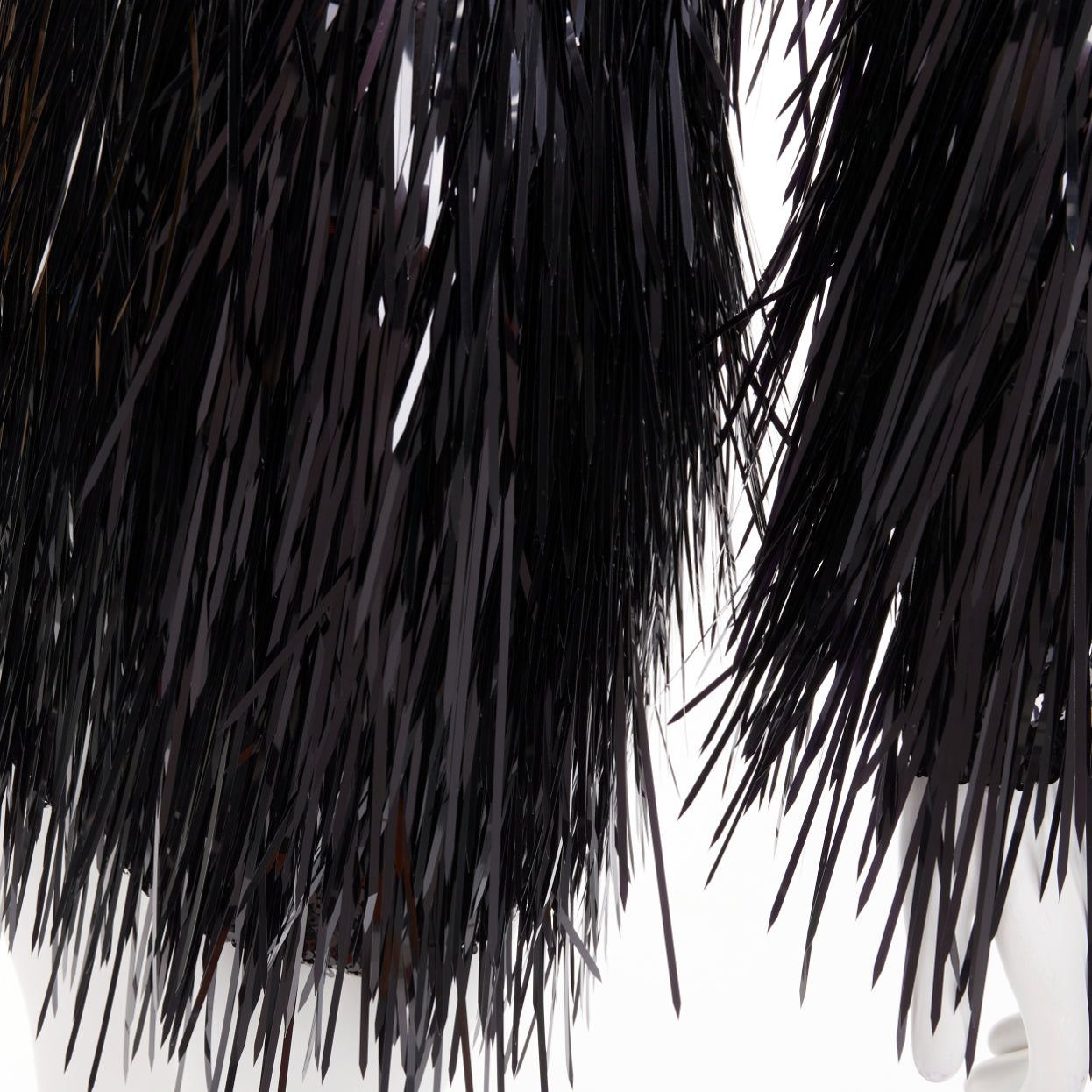 Alexandre Vauthier ALEXANDRE VAUTHIER COUTURE AW2022 Runway black long paillette sequinned sheer yoke dress Size S / US 4 / IT 40 - 7 Thumbnail