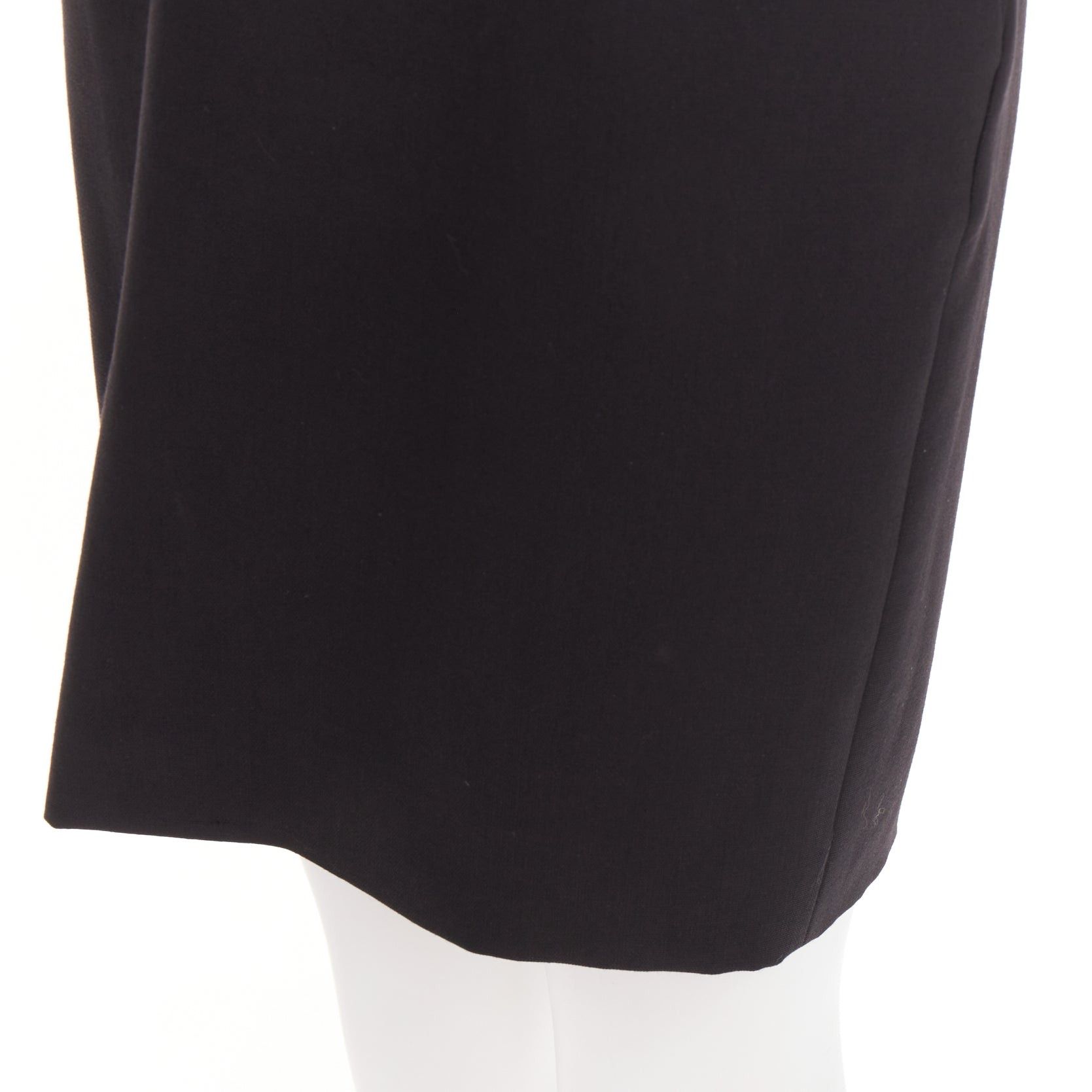 Alexandre Vauthier ALEXANDRE VAUTHIER SS2024 Runway black satin ruched sequin cummerband mini dress Size S / US 4 / IT 40 - 9 Thumbnail
