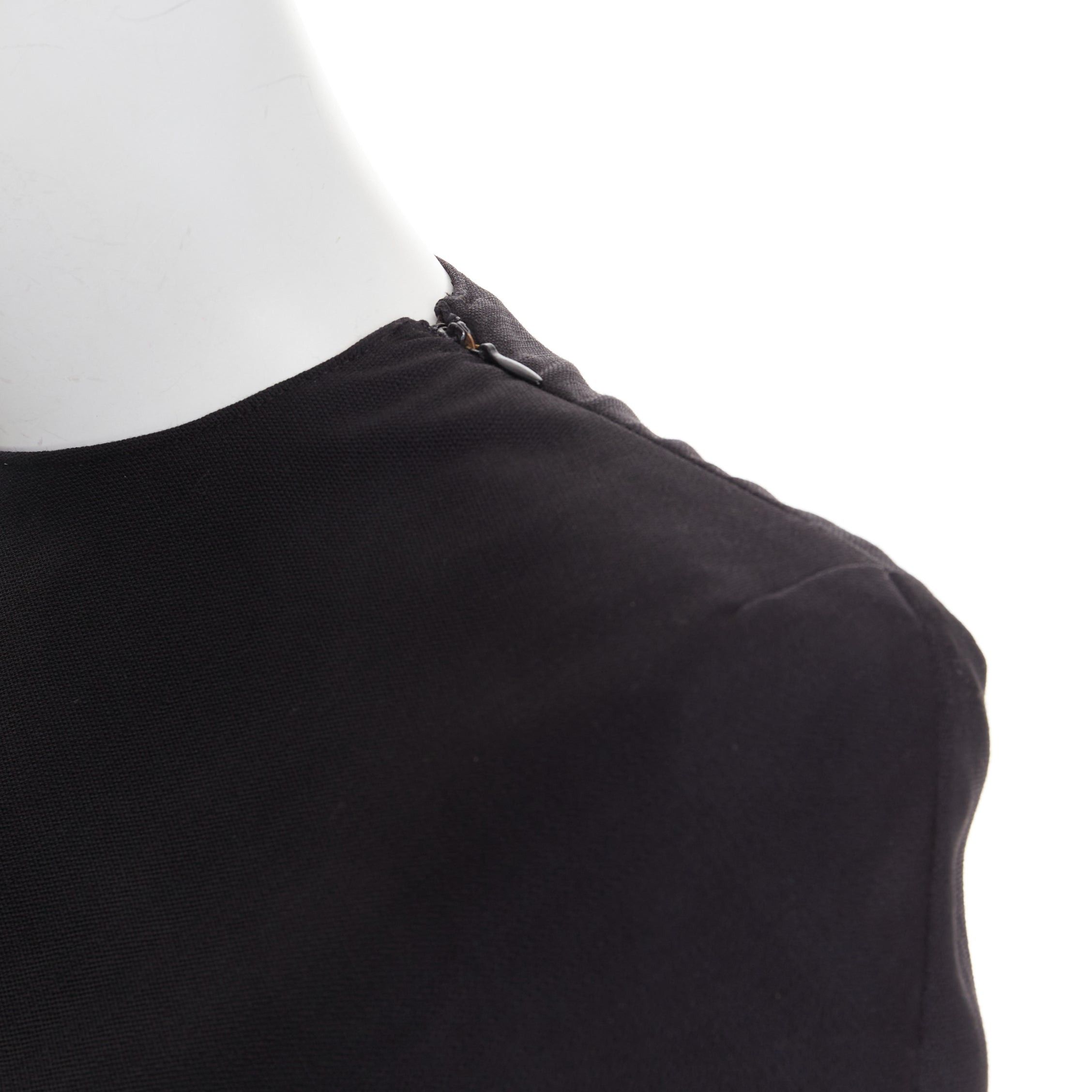 Alexandre Vauthier ALEXANDRE VAUTHIER COUTURE AW2023 Runway black crepe power shoulder asymmetric drape top Size S / US 4 / IT 40 - 2 Thumbnail