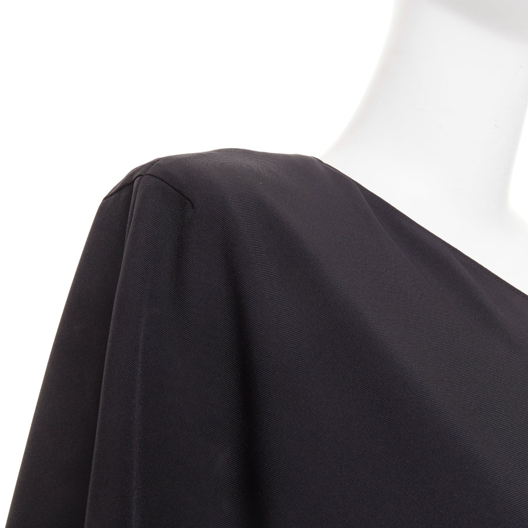 Alexandre Vauthier ALEXANDRE VAUTHIER COUTURE SS2025 Runway black asymmetric one shoulder top FR36 XXS Size S / US 4 / IT 40 - 2 Thumbnail