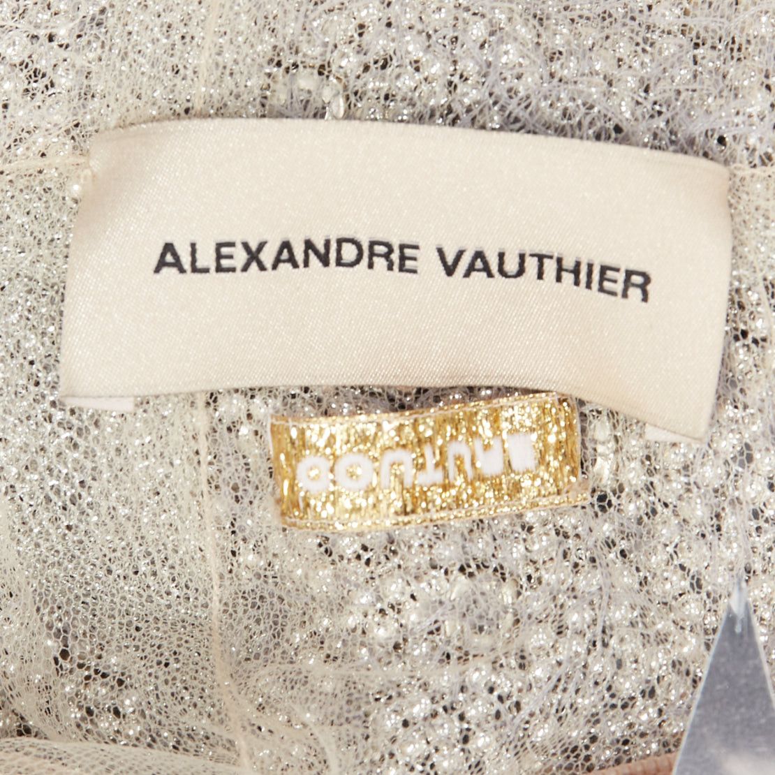 Alexandre Vauthier rare ALEXANDRE VAUTHIER COUTURE AW2023 Runway Maison Lesage bead feathered pailette dress Size S / US 4 / IT 40 - 13 Thumbnail