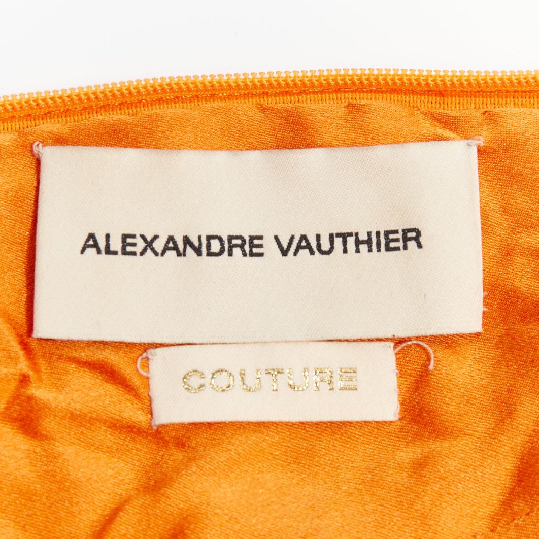 Alexandre Vauthier rare ALEXANDRE VAUTHIER COUTURE AW2018 Runway orange strass crystal one shoulder dress Size S / US 4 / IT 40 - 11 Thumbnail