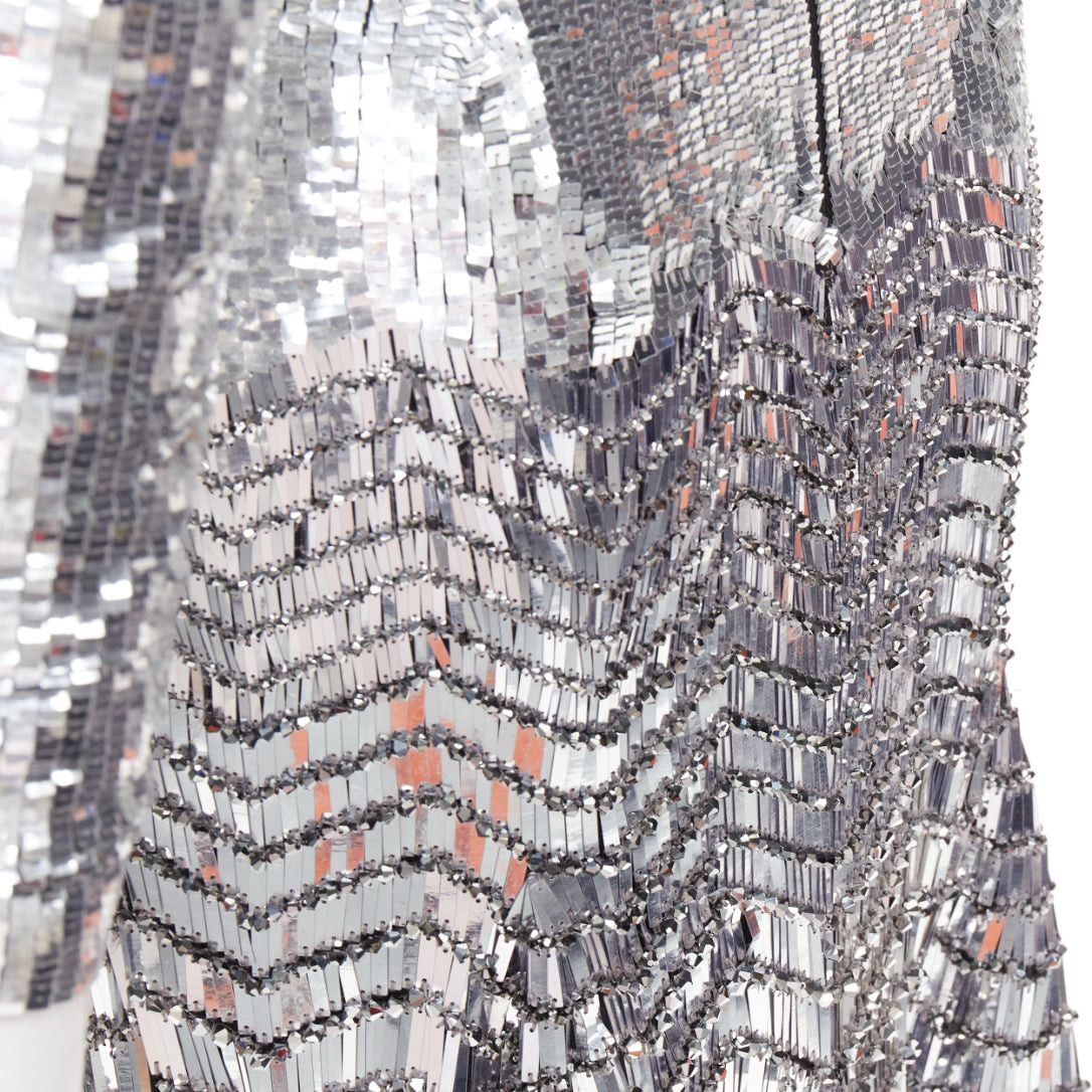 Alexandre Vauthier rare ALEXANDRE VAUTHIER COUTURE SS2022 Runway Lesage silver gradient sequins paillette gown Size S / US 4 / IT 40 - 2 Thumbnail