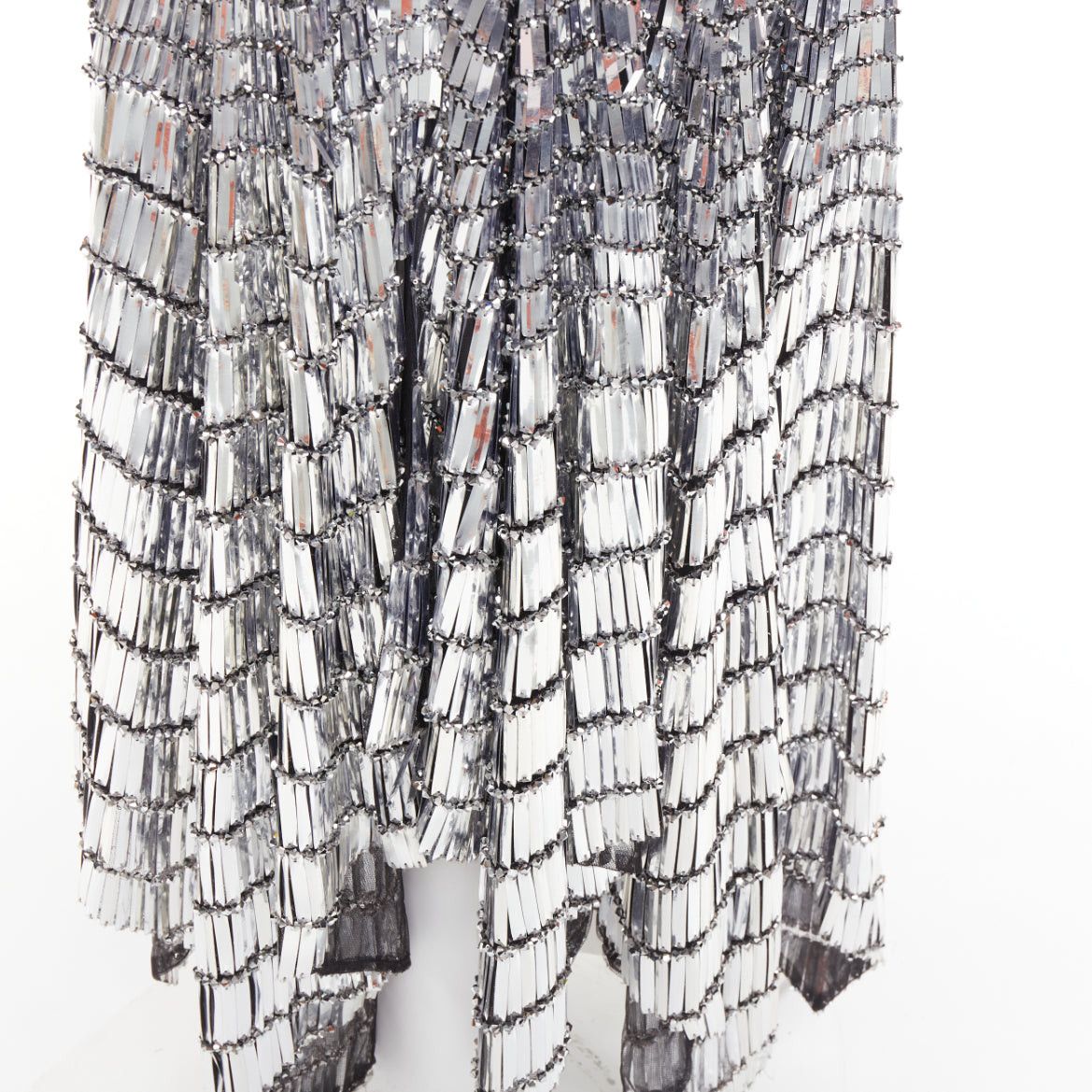 Alexandre Vauthier rare ALEXANDRE VAUTHIER COUTURE SS2022 Runway Lesage silver gradient sequins paillette gown Size S / US 4 / IT 40 - 8 Thumbnail