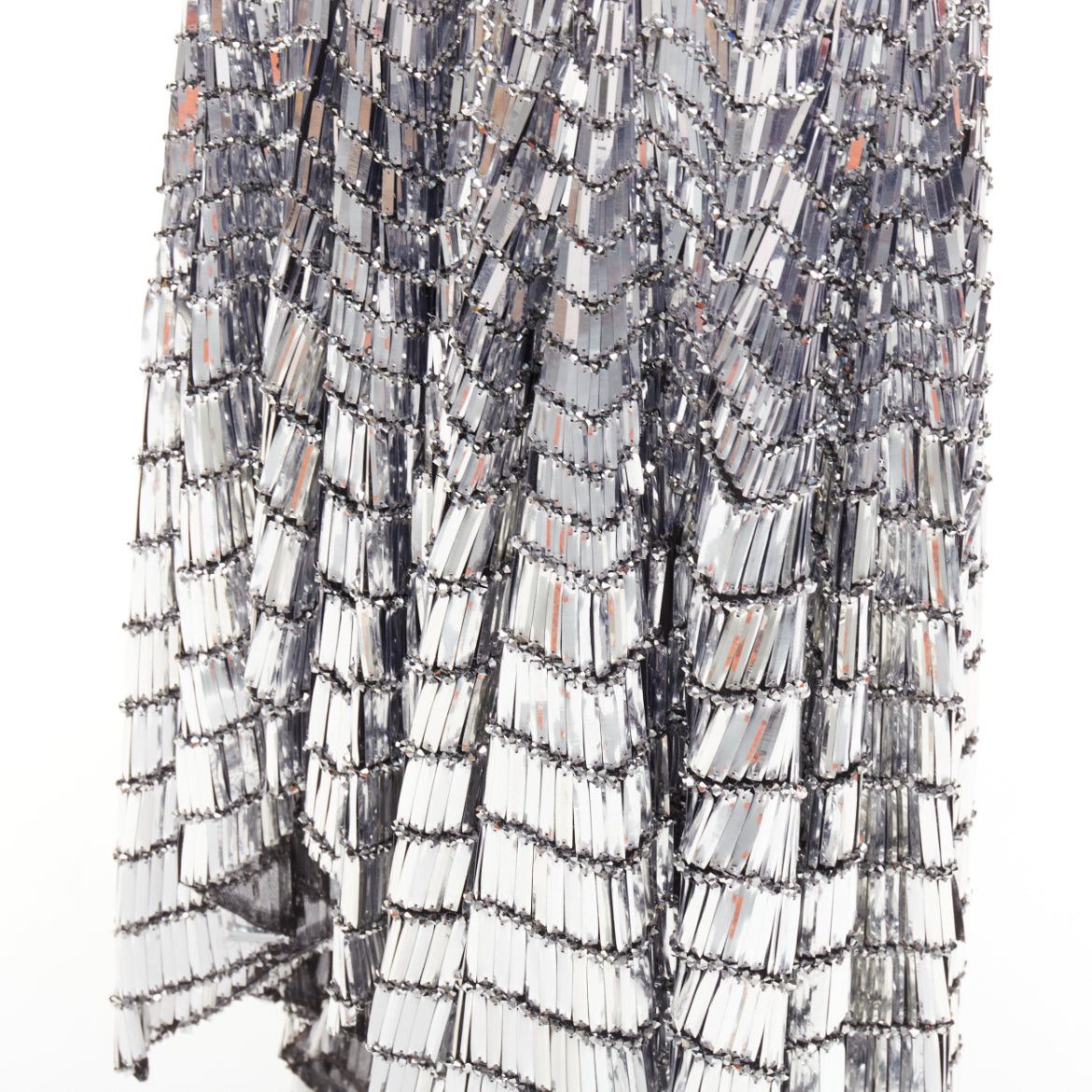 Alexandre Vauthier rare ALEXANDRE VAUTHIER COUTURE SS2022 Runway Lesage silver gradient sequins paillette gown Size S / US 4 / IT 40 - 10 Thumbnail