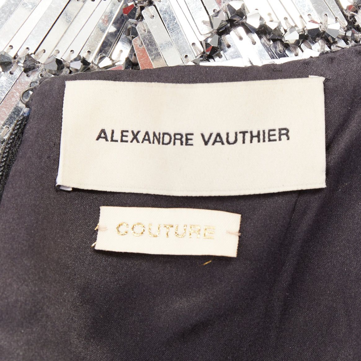 Alexandre Vauthier rare ALEXANDRE VAUTHIER COUTURE SS2022 Runway Lesage silver gradient sequins paillette gown Size S / US 4 / IT 40 - 11 Thumbnail