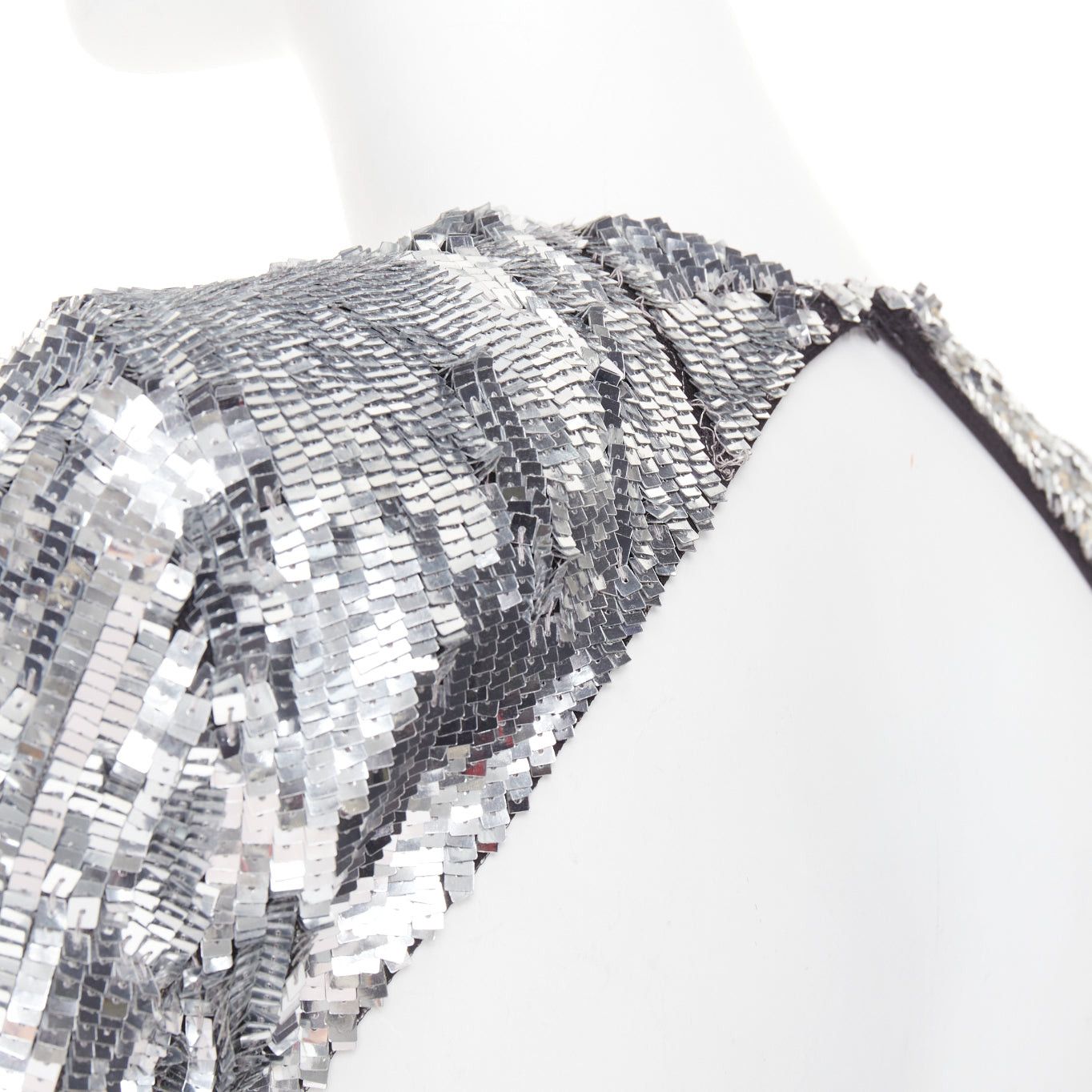 Alexandre Vauthier rare ALEXANDRE VAUTHIER COUTURE SS2022 Runway Lesage silver gradient sequins paillette gown Size S / US 4 / IT 40 - 7 Thumbnail