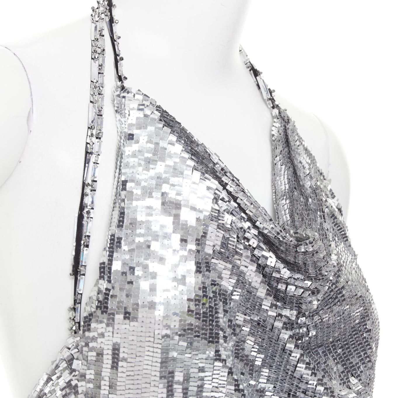 Alexandre Vauthier rare ALEXANDRE VAUTHIER COUTURE SS2022 Runway Lesage silver gradient sequins paillettes gown Size S / US 4 / IT 40 - 7 Thumbnail