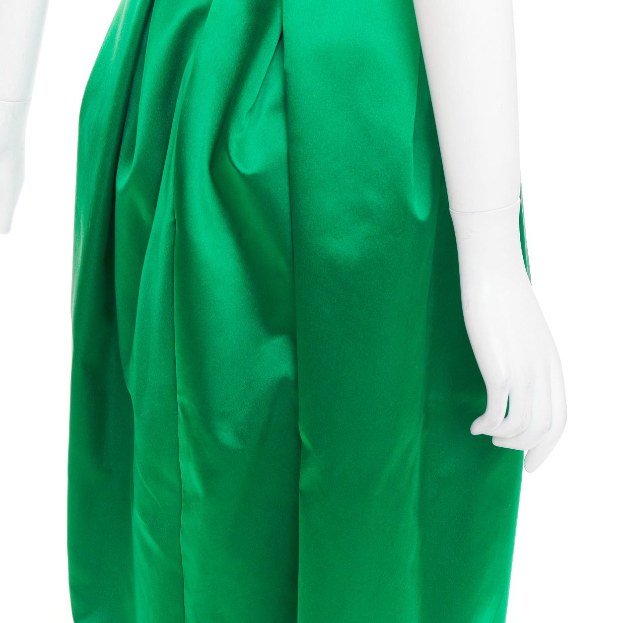 Alexandre Vauthier rare ALEXANDRE VAUTHIER COUTURE AW2020 Runway black velvet green duchess satin gown Beyonce Size S / US 4 / IT 40 - 8 Thumbnail