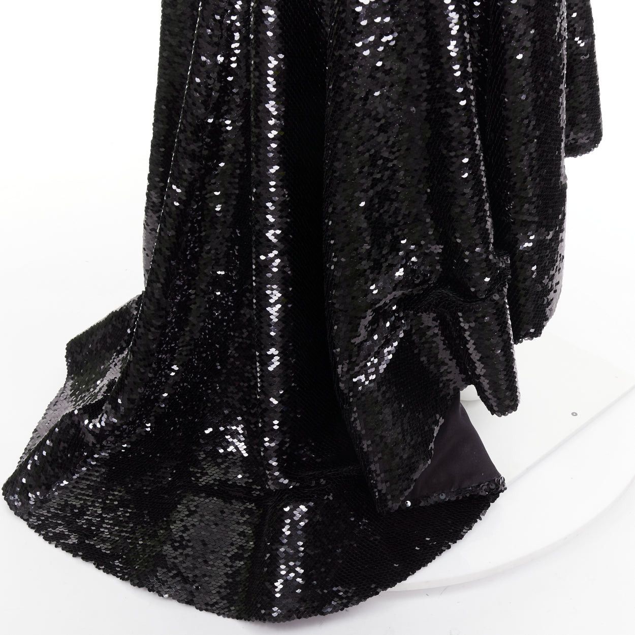 Alexandre Vauthier ALEXANDRE VAUTHIER COUTURE AW2019 Runway black sequin strapless corseted mermaid gown Size S / US 4 / IT 40 - 8 Thumbnail