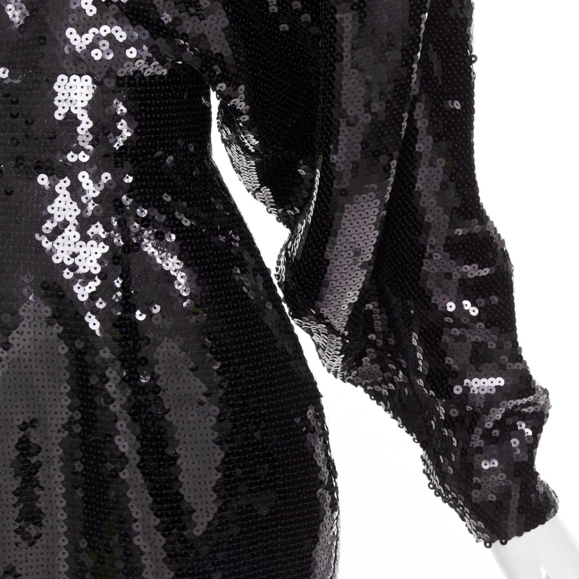 Alexandre Vauthier rare ALEXANDRE VAUTHIER COUTURE AW2022 Runway black sequin batwing drape gown dress Size S / US 4 / IT 40 - 7 Thumbnail