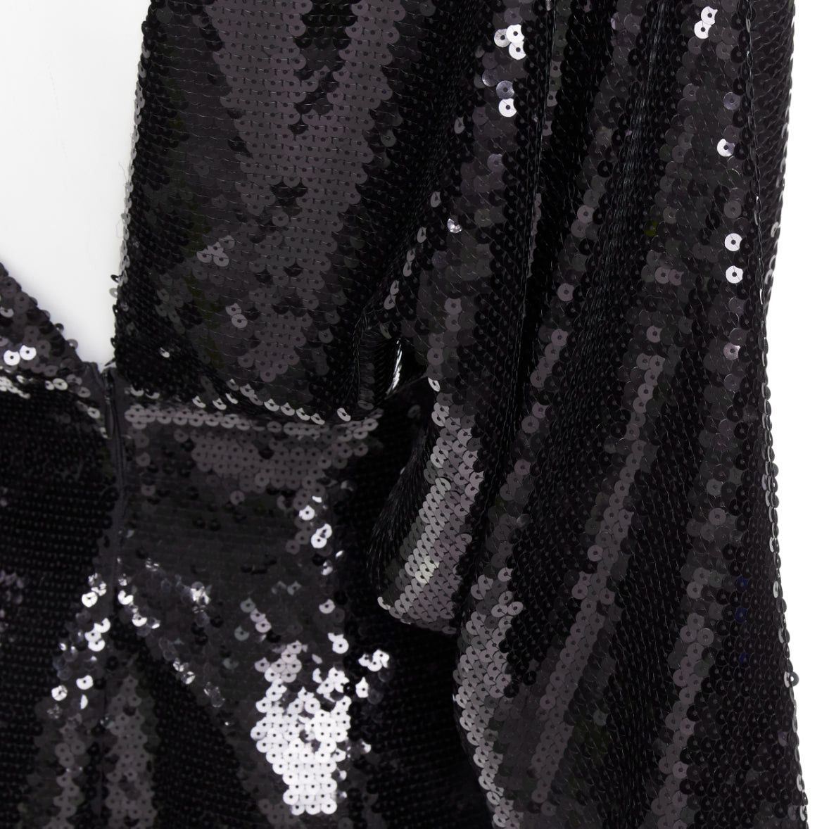 Alexandre Vauthier rare ALEXANDRE VAUTHIER COUTURE AW2022 Runway black sequin batwing drape gown dress Size S / US 4 / IT 40 - 8 Thumbnail