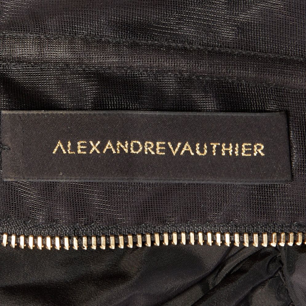 Alexandre Vauthier rare ALEXANDRE VAUTHIER COUTURE SS2017 Runway black velvet bodice crystal trim ruffle high low trained gown Size S / US 4 / IT 40 - 13 Thumbnail