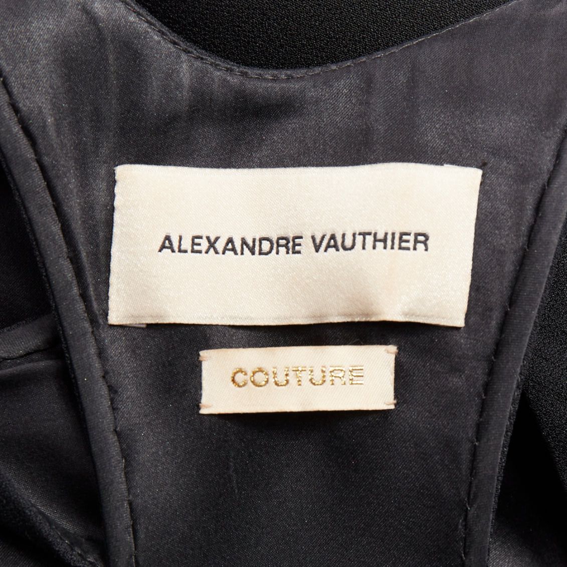 Alexandre Vauthier rare ALEXANDRE VAUTHIER COUTURE black scoop neck ruffle peplum evening gown dress Size S / US 4 / IT 40 - 11 Thumbnail