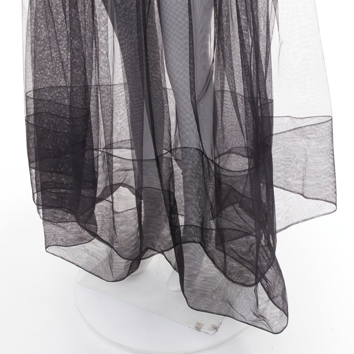 Alexandre Vauthier rare ALEXANDRE VAUTHIER COUTURE AW2017 Runway black sheer tulle flared dress Size S / US 4 / IT 40 - 11 Thumbnail