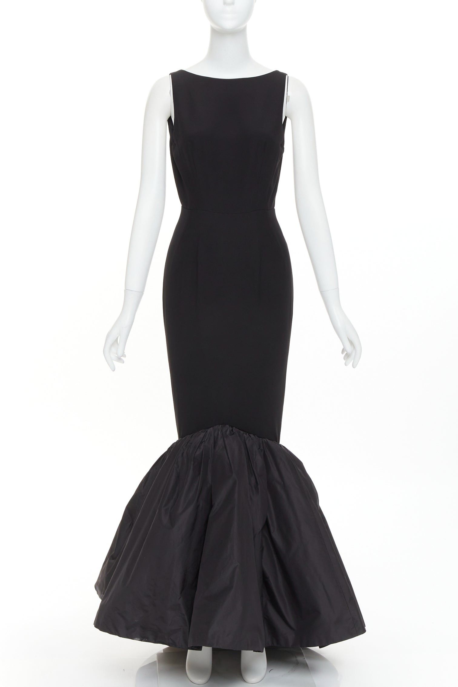 Alexandre Vauthier rare ALEXANDRE VAUTHIER COUTURE SS2025 Runway black open back voluminous taffeta trumpet gown Size S / US 4 / IT 40 - 3 Thumbnail