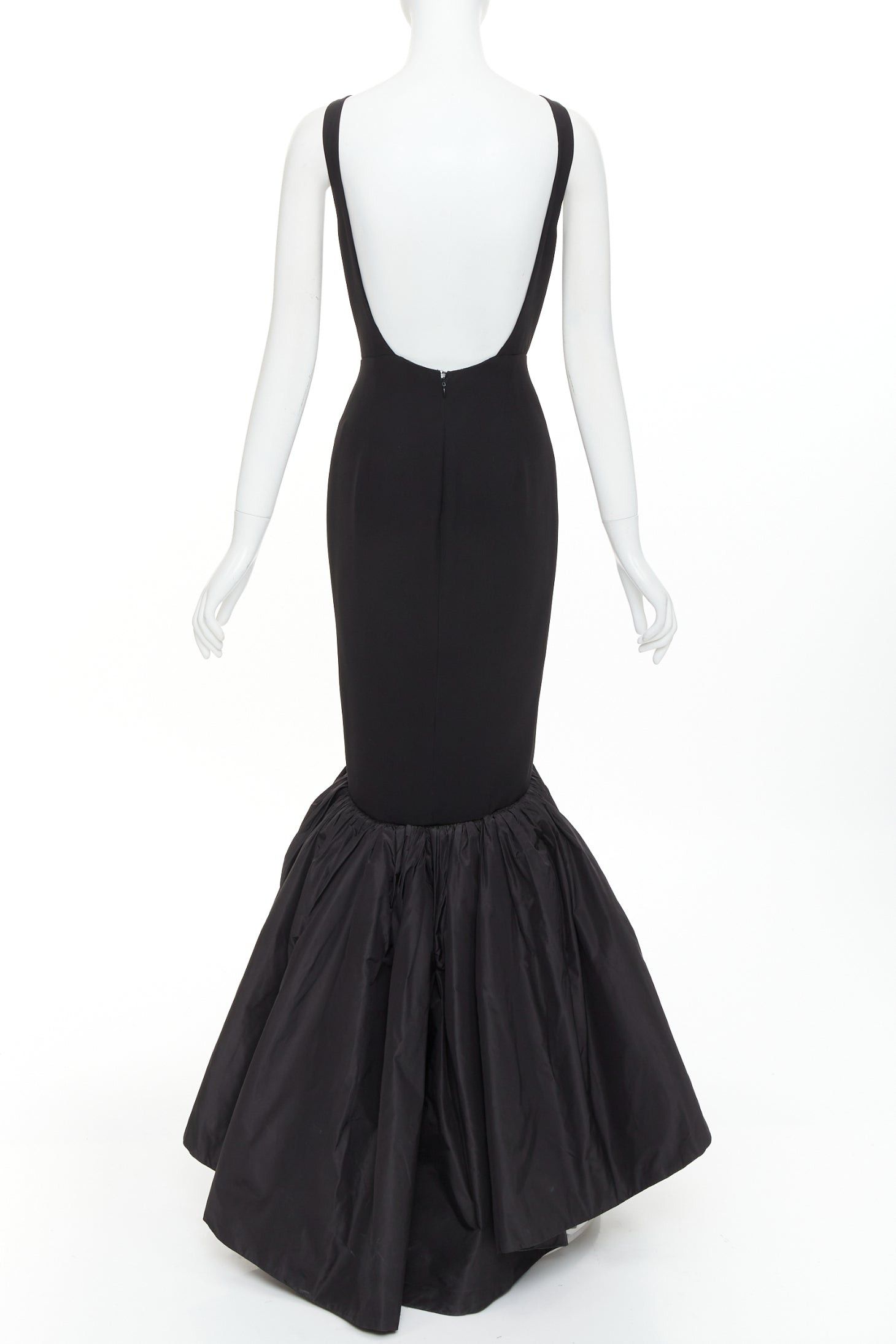 Alexandre Vauthier rare ALEXANDRE VAUTHIER COUTURE SS2025 Runway black open back voluminous taffeta trumpet gown Size S / US 4 / IT 40 - 5 Thumbnail