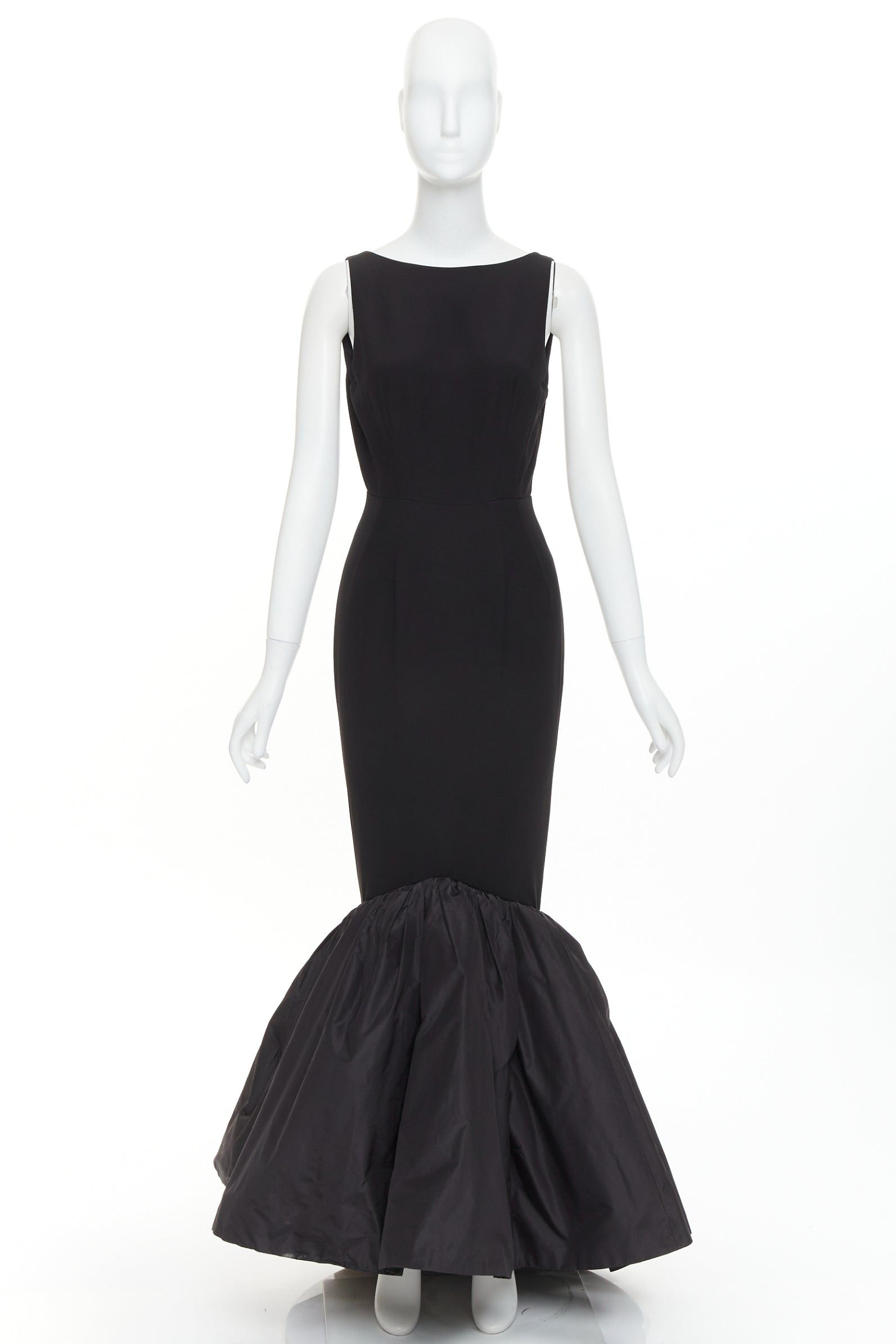 Alexandre Vauthier rare ALEXANDRE VAUTHIER COUTURE SS2025 Runway black open back voluminous taffeta trumpet gown Size S / US 4 / IT 40 - 12 Thumbnail