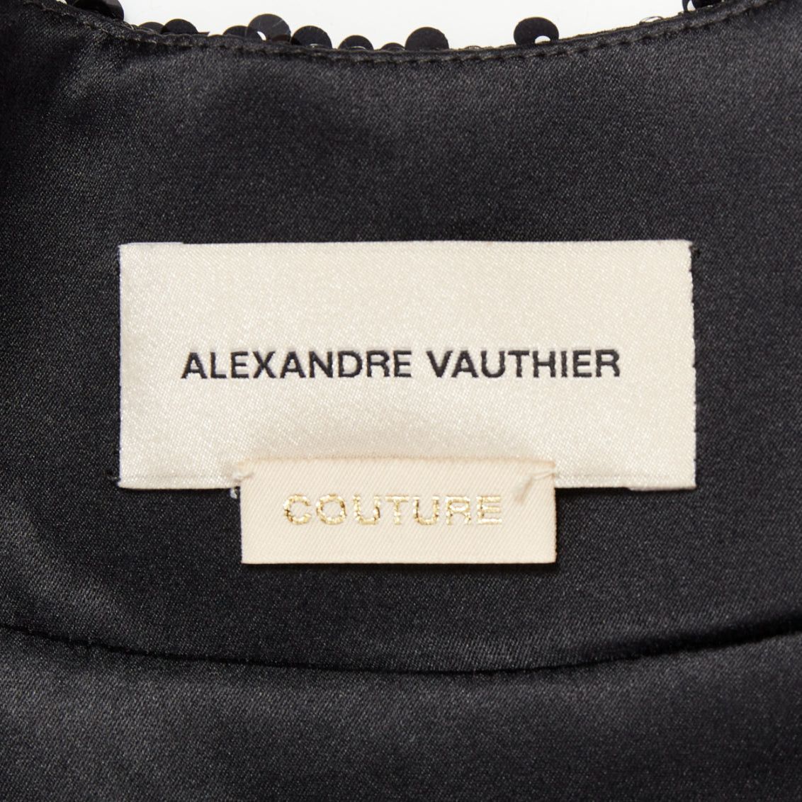 Alexandre Vauthier ALEXANDRE VAUTHIER COUTURE SS2025 Runway black sequinned tulle puff bubble dress Size S / US 4 / IT 40 - 10 Thumbnail