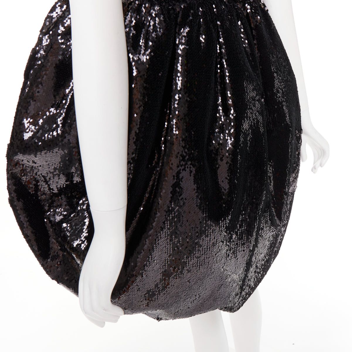 Alexandre Vauthier ALEXANDRE VAUTHIER COUTURE SS2025 Runway black sequinned tulle puff bubble dress Size S / US 4 / IT 40 - 7 Thumbnail