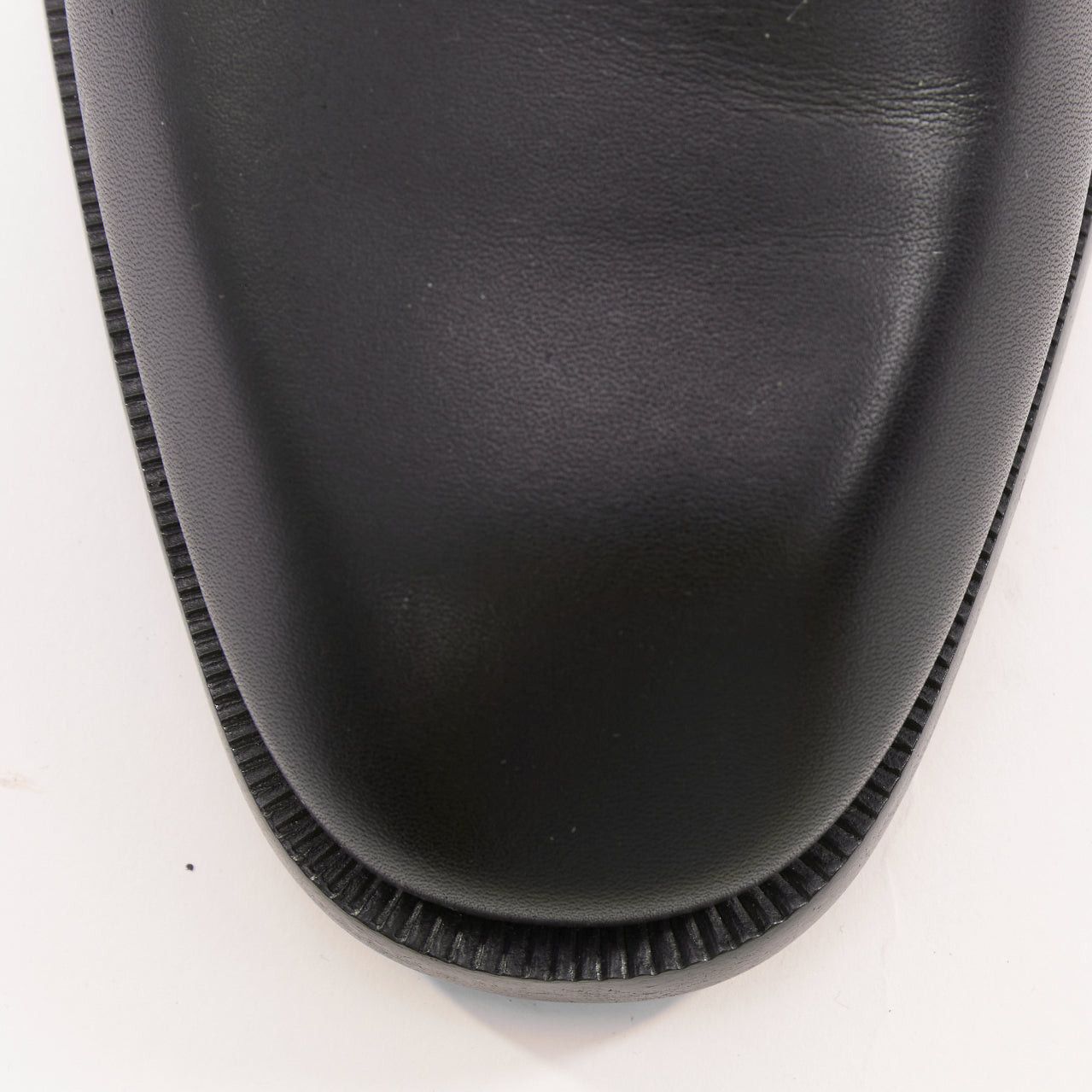 Christian Louboutin CHRISTIAN LOUBOUTIN Chambeli Boot Flat black calf barbell detail lace up leather boots EU42 US9 Size US 9 / EU 42 - 6 Thumbnail