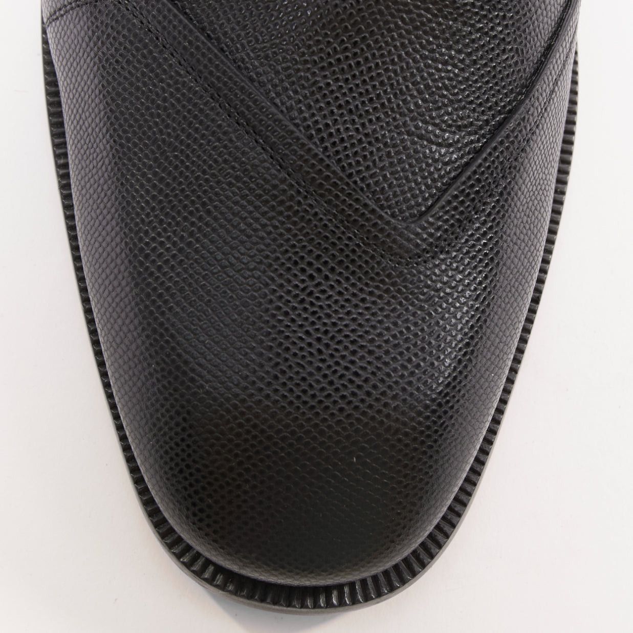 Christian Louboutin CHRISTIAN LOUBOUTIN Boabi black calf grain leather elastic gusset chelsea boot EU43.5 US10.5 Size US 10.5 / EU 43-44 - 6 Thumbnail