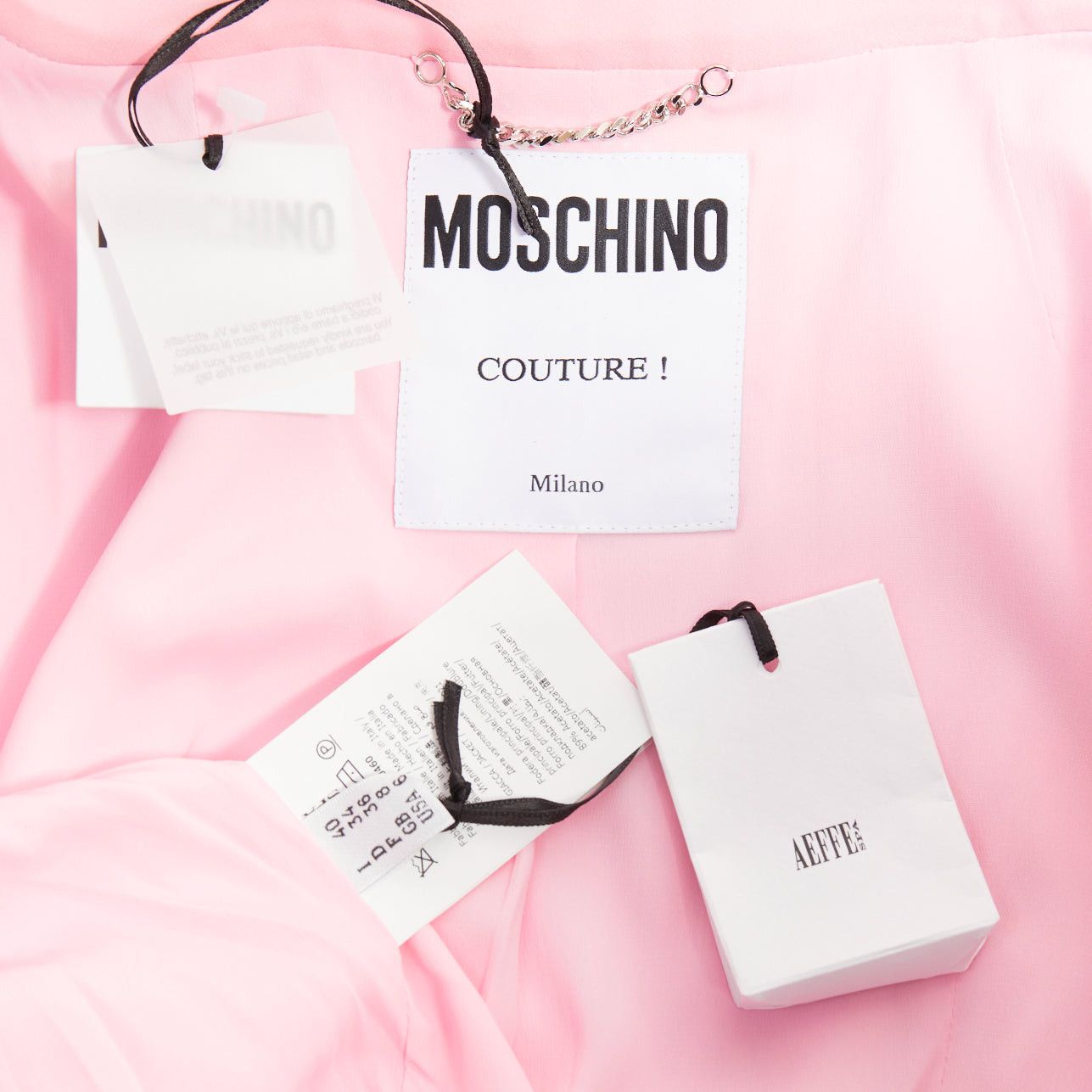Moschino MOSCHINO COUTURE! 2022 Runway Calico Animals purple pink bow front fitted jacket IT40 S Size S / US 4 / IT 40 - 9 Thumbnail