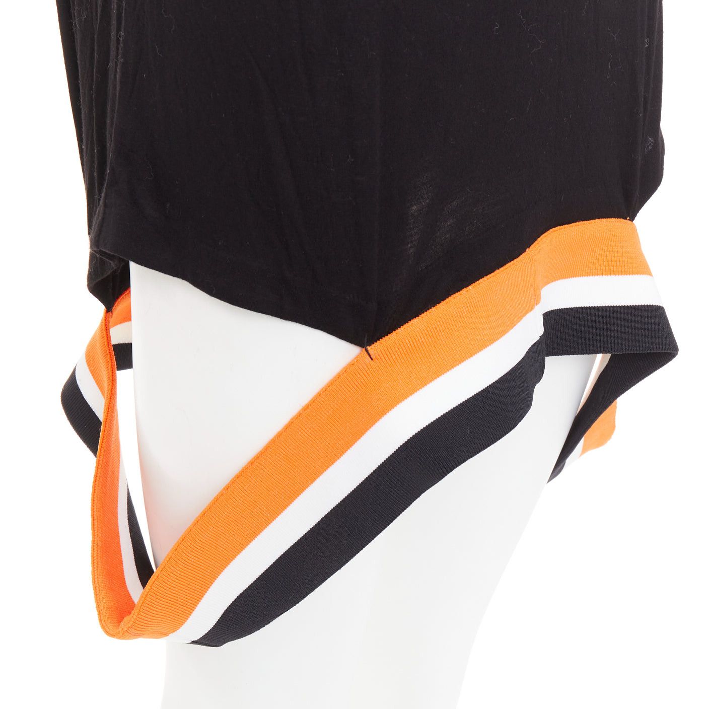 Givenchy GIVENCHY Podium Robe 2014 black orange semi-detached ribbed hem tunic tank top M Size M / US 6-8 / IT 42-44 - 2 Thumbnail