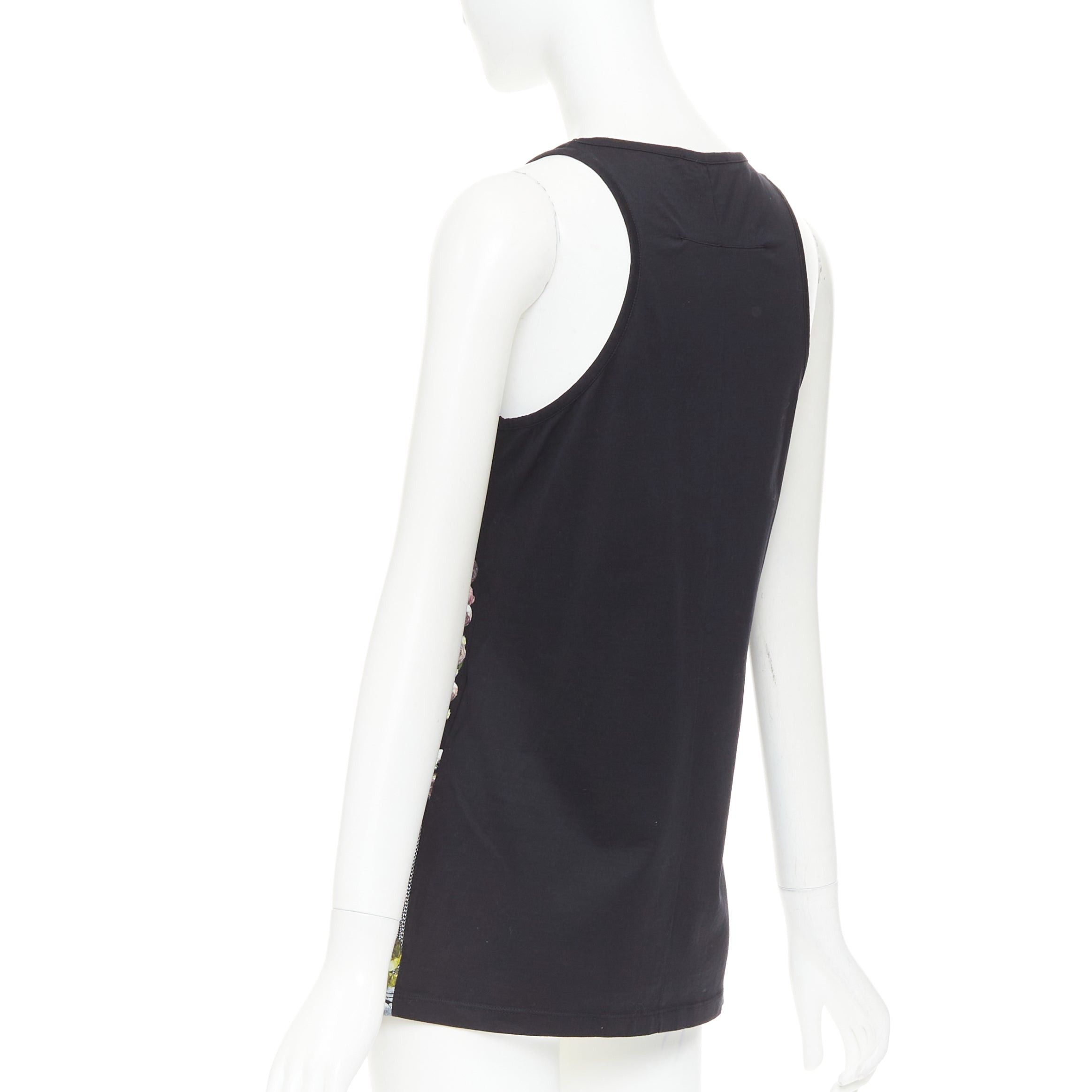 Givenchy GIVENCHY Riccardo Tisci 2014 Shark and Mermaid black cottoncoop tank top M Size M / US 6-8 / IT 42-44 - 6 Thumbnail