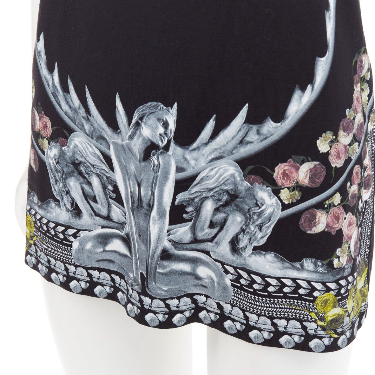 Givenchy GIVENCHY Riccardo Tisci 2014 Shark and Mermaid black cottoncoop tank top M Size M / US 6-8 / IT 42-44 - 2 Thumbnail