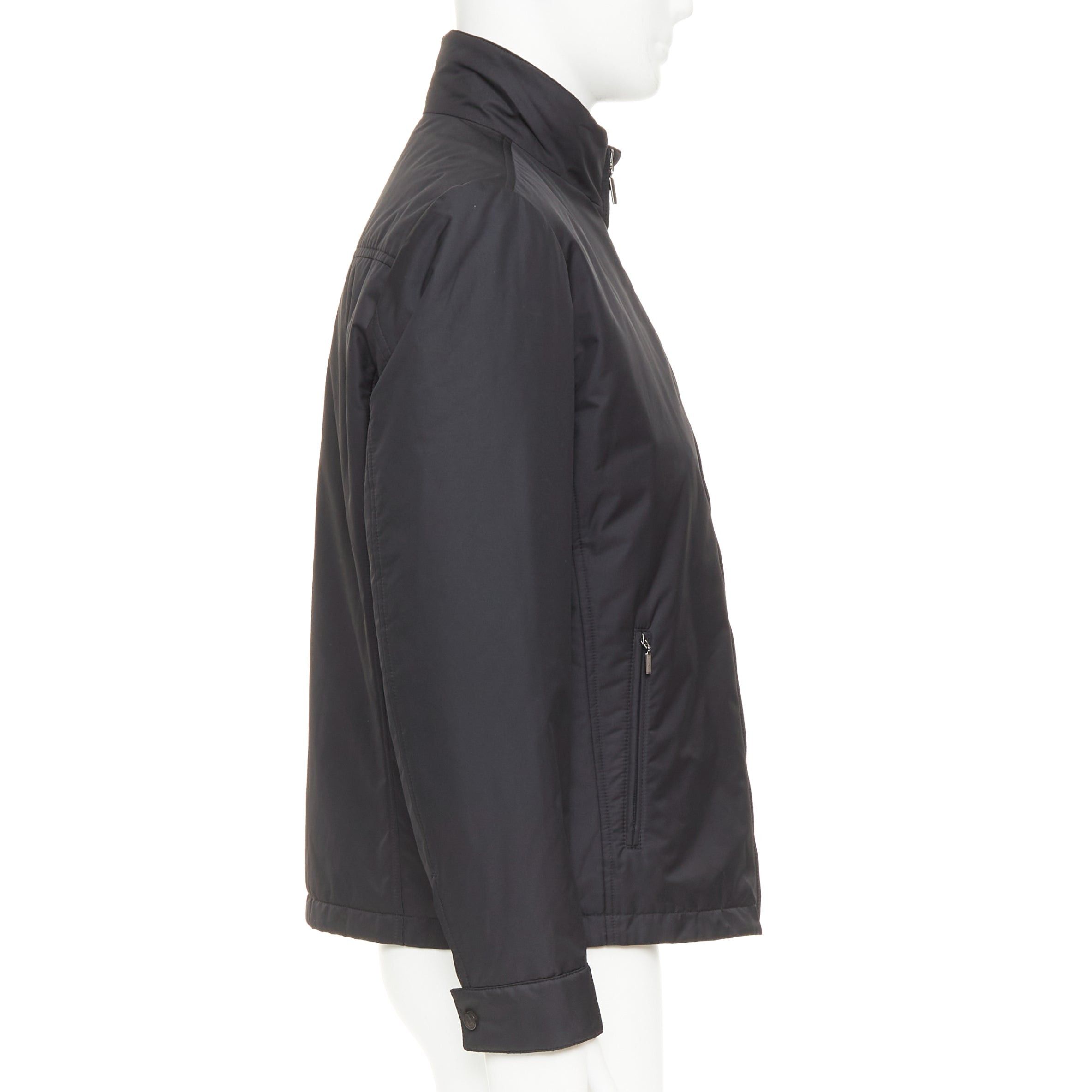 Brioni BRIONI black water repellent nylon plush lined storm jacket M Size US M / EU 48-50 / 2 - 5 Thumbnail