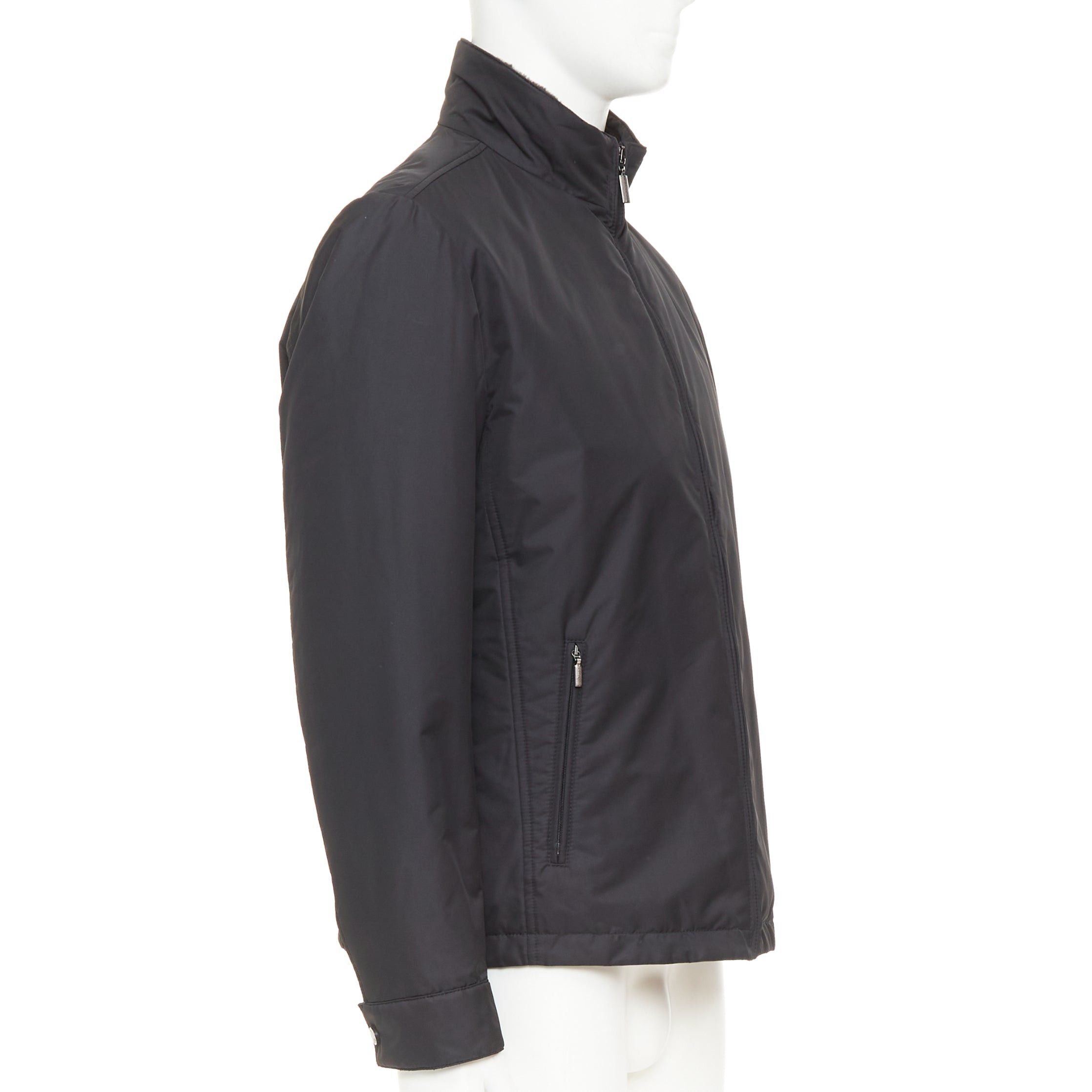 Brioni BRIONI black water repellent nylon plush lined storm jacket M Size US M / EU 48-50 / 2 - 4 Thumbnail