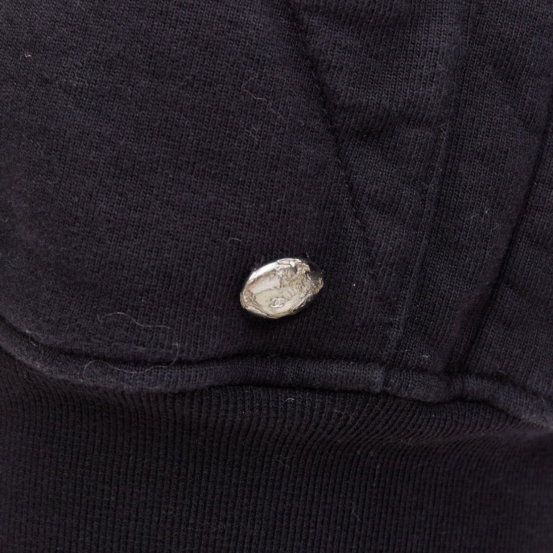 Chanel rare CHANEL 2017 Astronaut print sleeve black cotton zip up hoodie FR46 2XL Size XL / US 12-14 / IT 48-50 - 8 Thumbnail