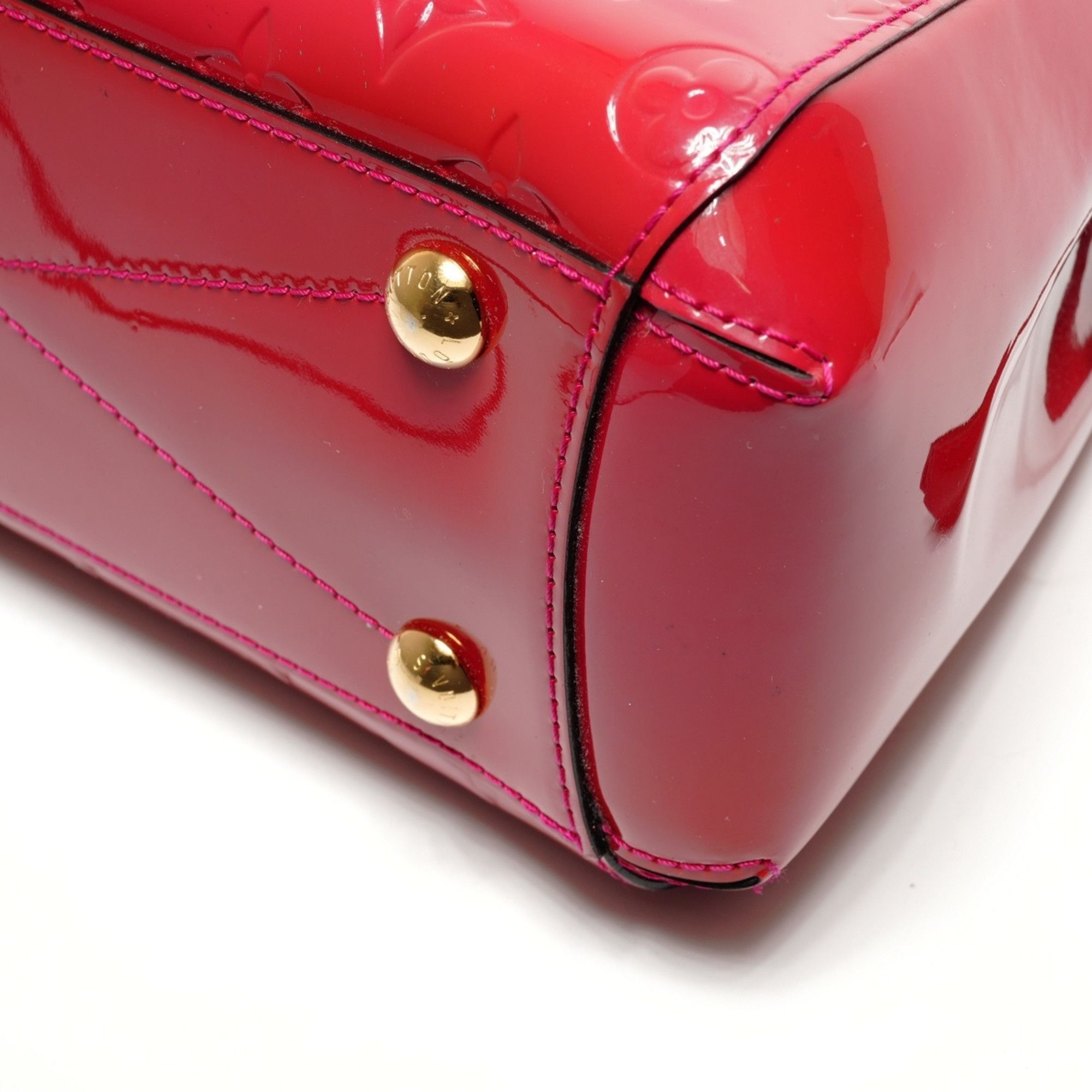 Louis Vuitton Louis Vuitton 2015 Vernis Montaigne BB Handbag, Red, WS27270 Size ONE SIZE - 6 Thumbnail