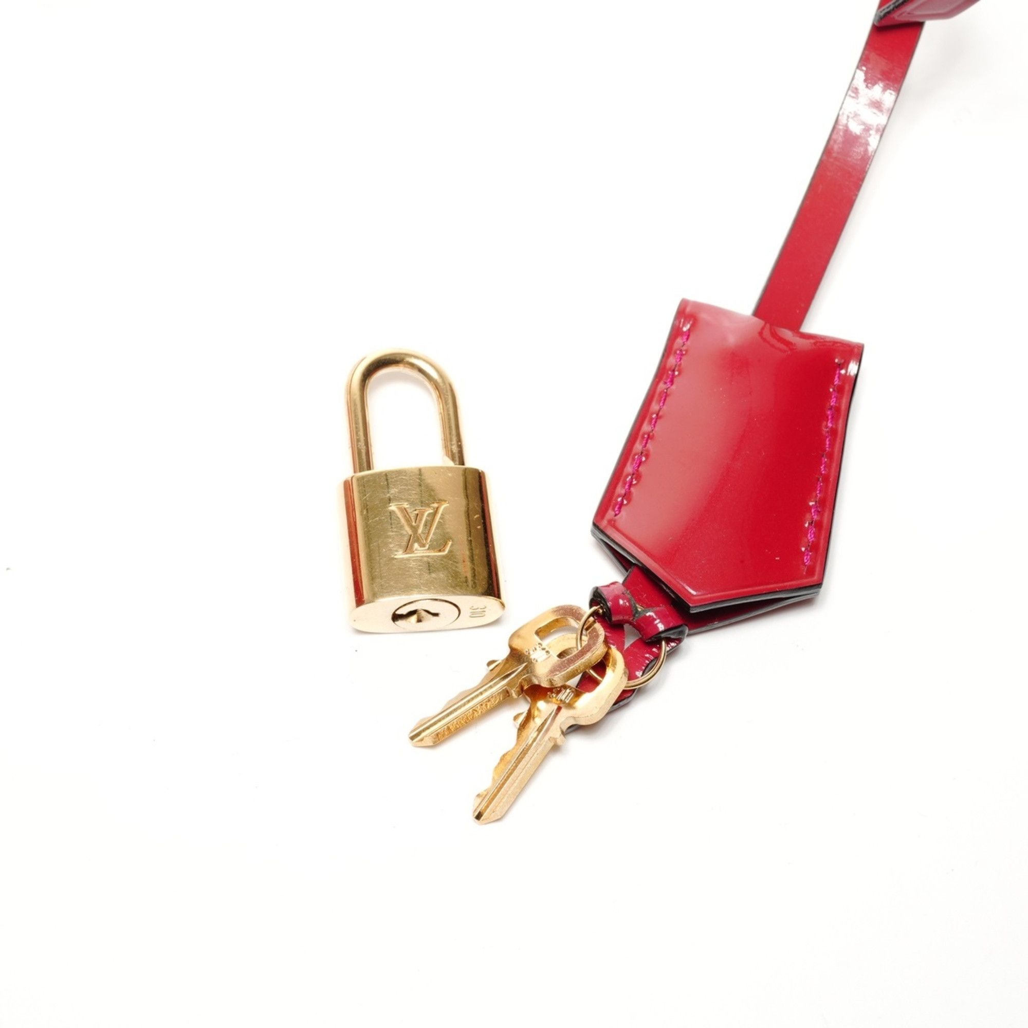 Louis Vuitton Louis Vuitton 2015 Vernis Montaigne BB Handbag, Red, WS27270 Size ONE SIZE - 14 Thumbnail