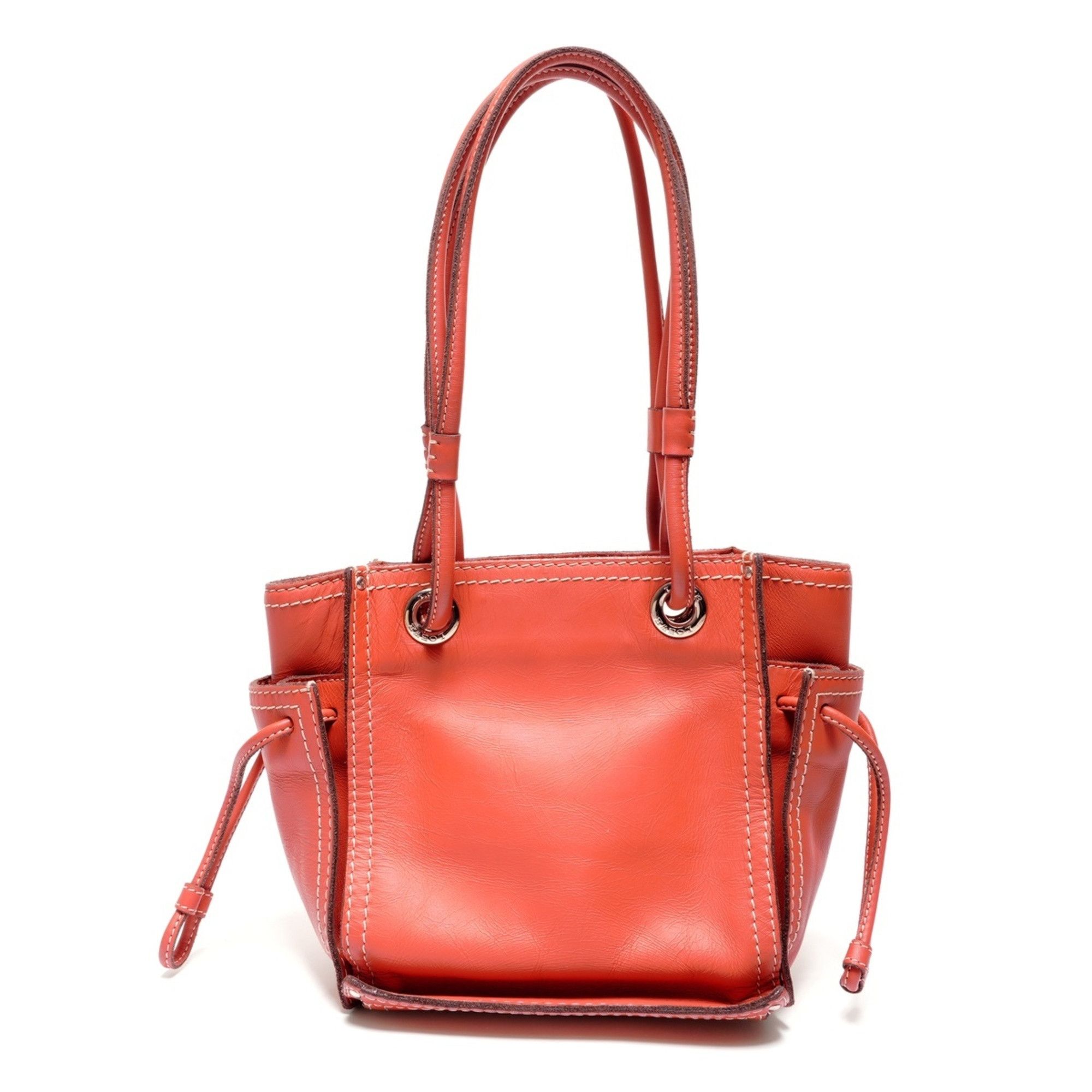 Loewe LOEWE Anagram Perforated Leather Handbag, Orange, WS27244 Size ONE SIZE - 3 Thumbnail
